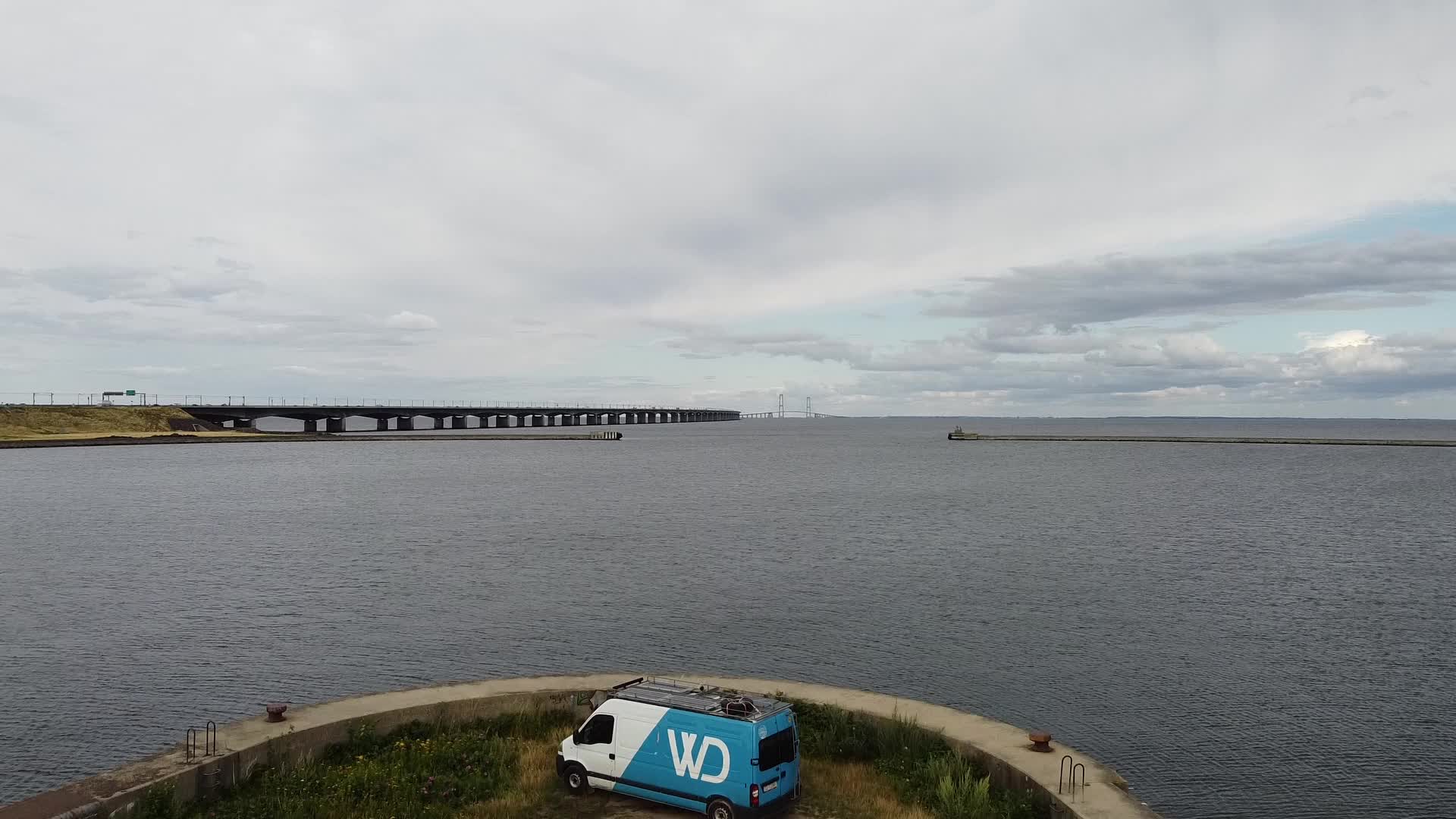 Great Belt Bridge in Denmark