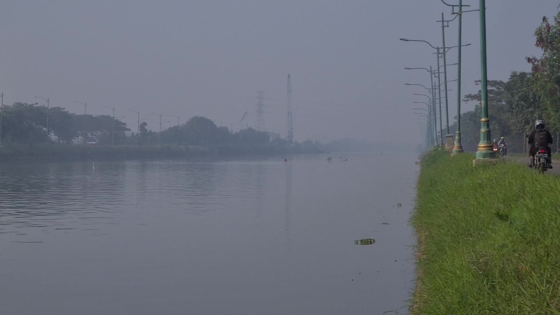 River Pollution in Jakarta, Indonesia