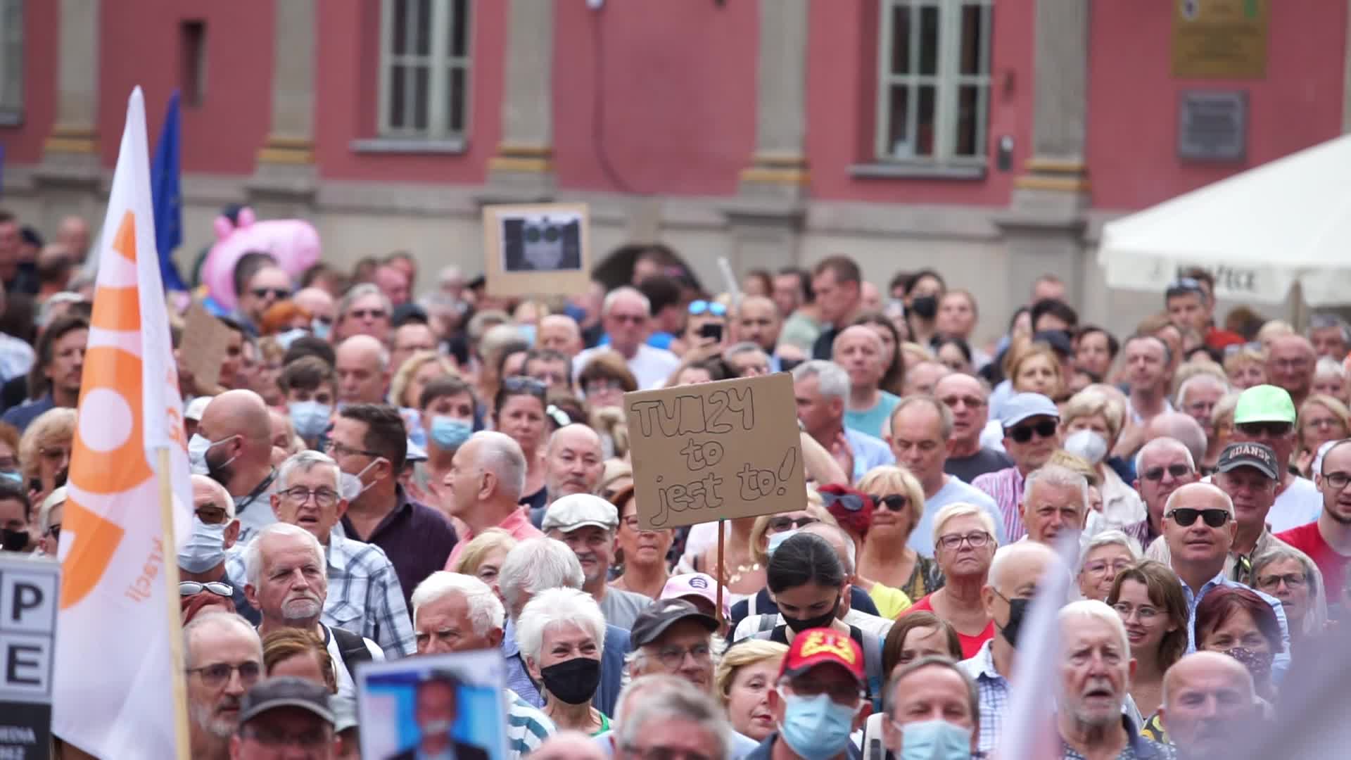 ' Lex TVN ' And Media Freedom Protest In Gdansk, Poland