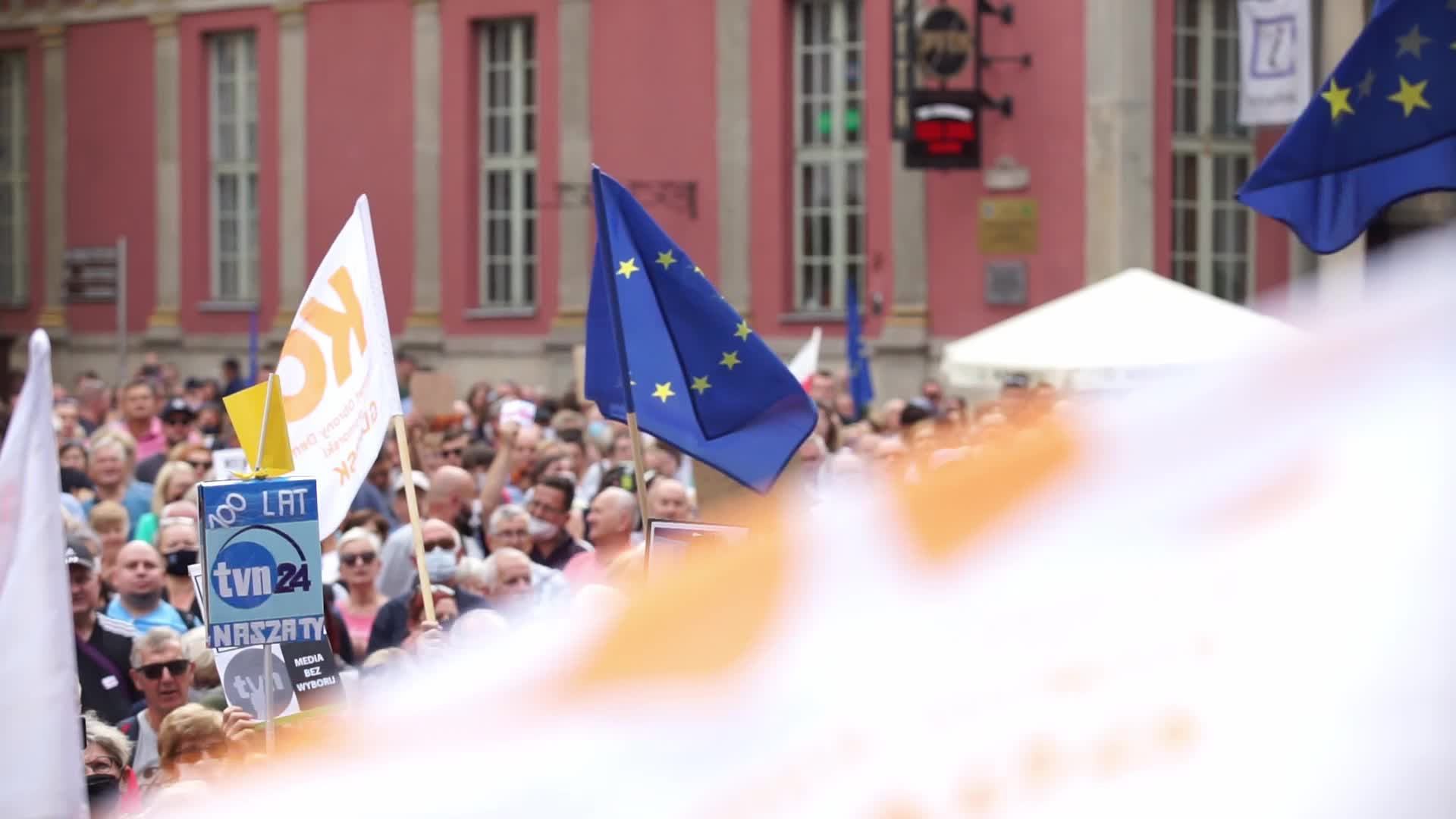 ' Lex TVN ' And Media Freedom Protest In Gdansk, Poland