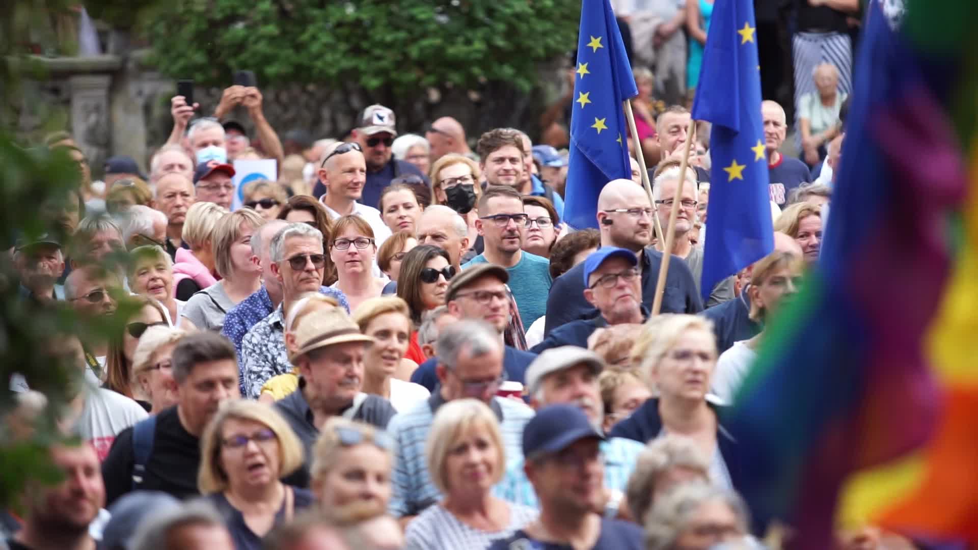 ' Lex TVN ' And Media Freedom Protest In Gdansk, Poland