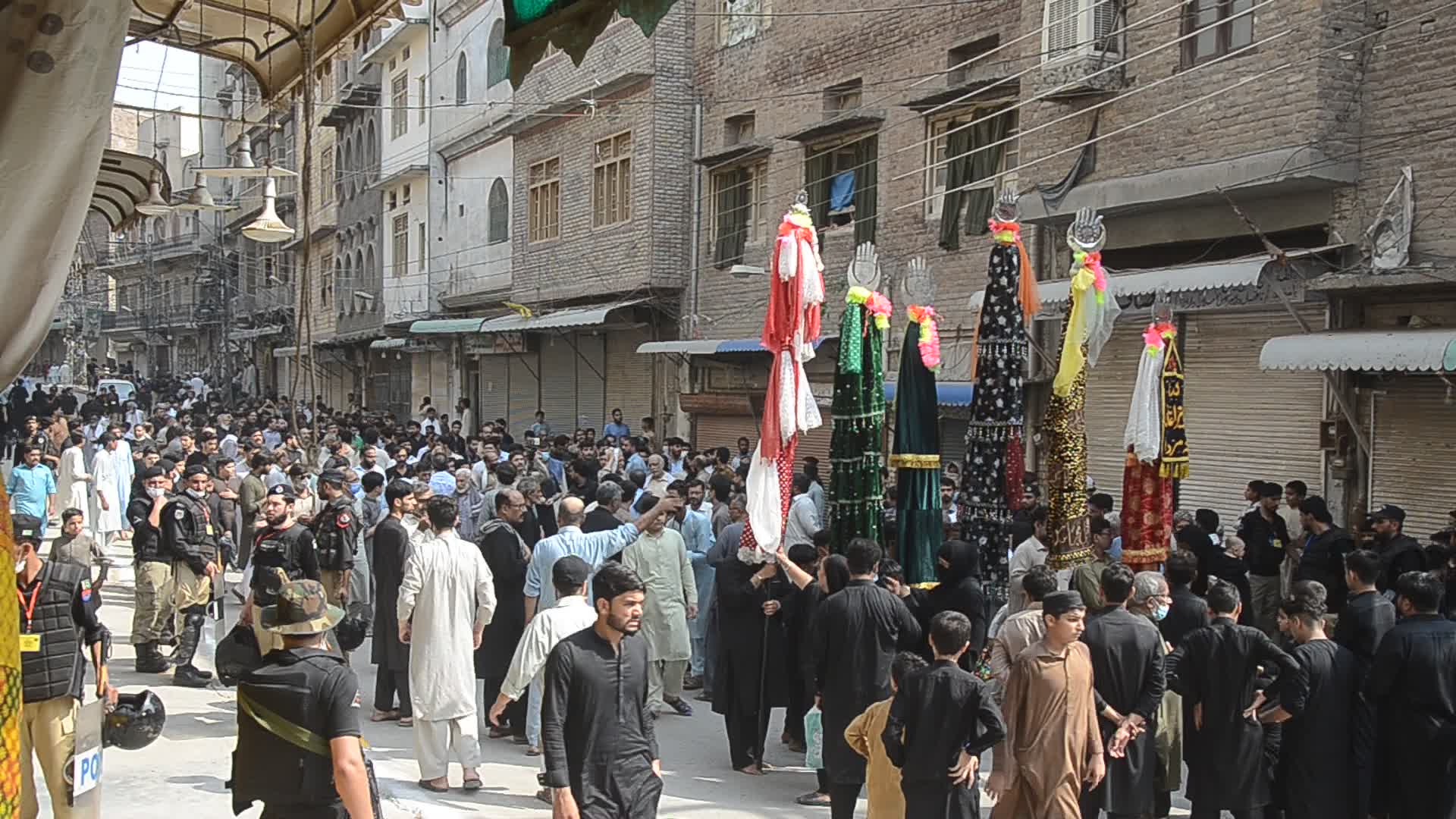 Muharram 2021 procession in Peshawar 