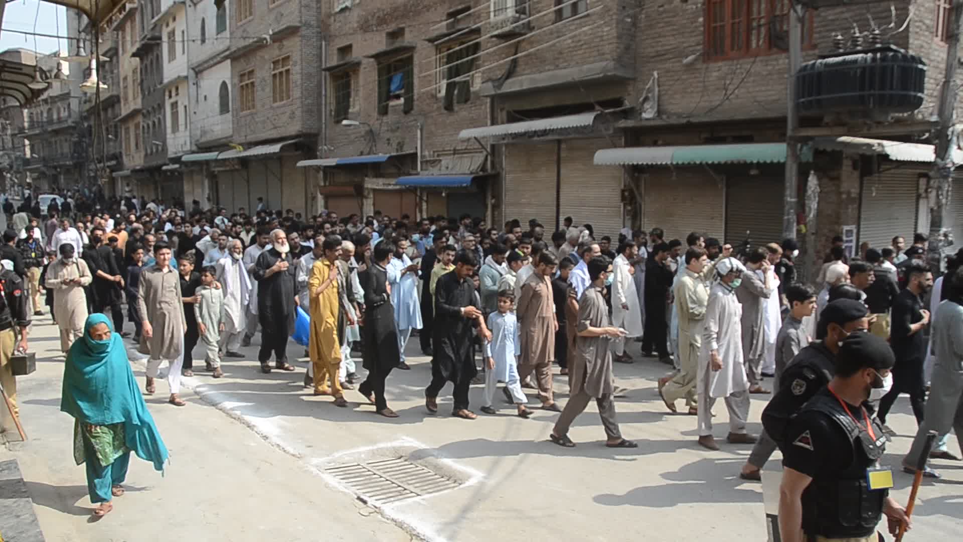 Muharram 2021 procession in Peshawar 