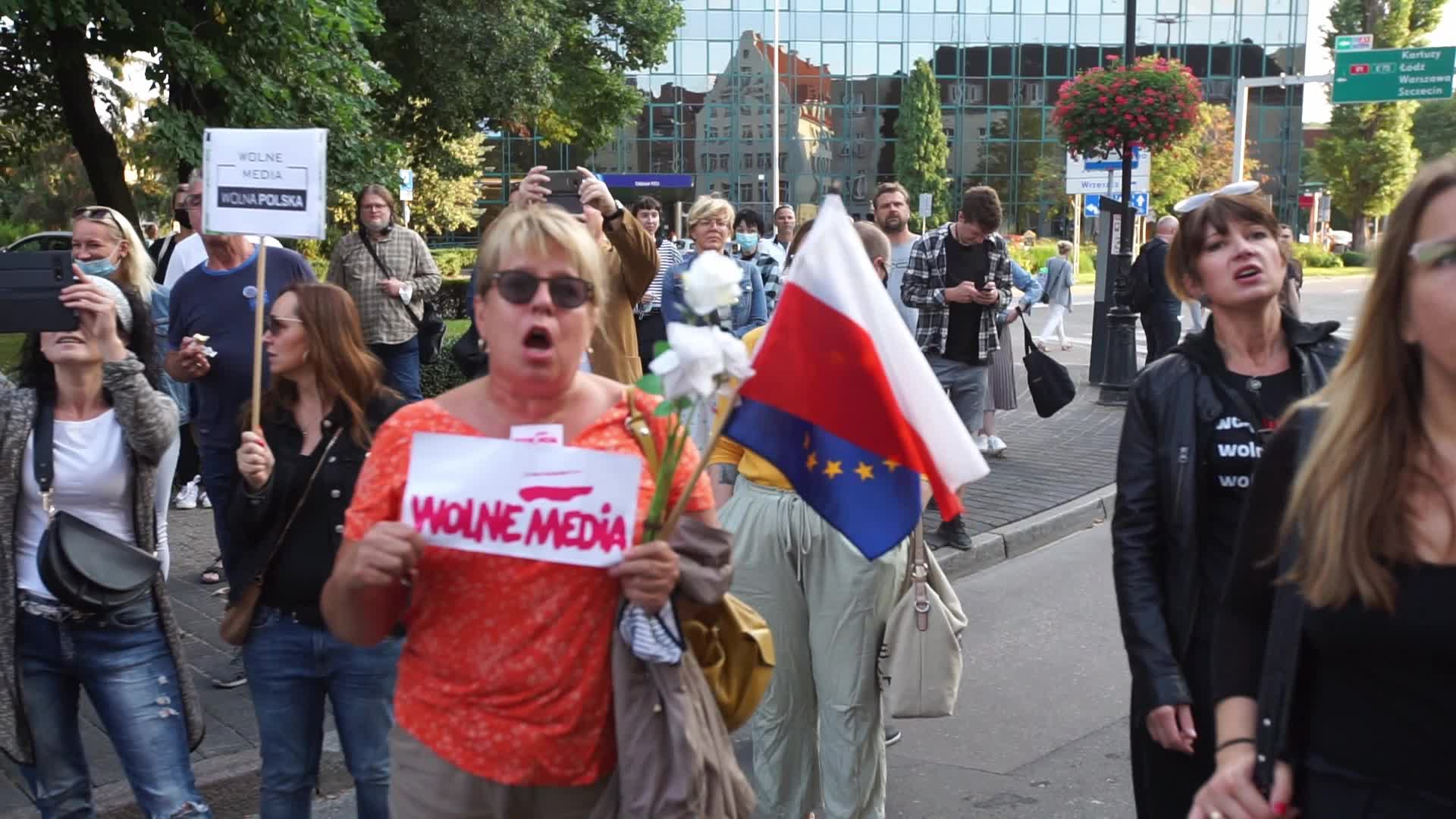 Media Freedom Protest In Gdansk, Poland