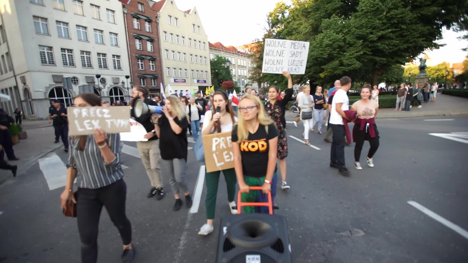 Media Freedom Protest In Gdansk, Poland