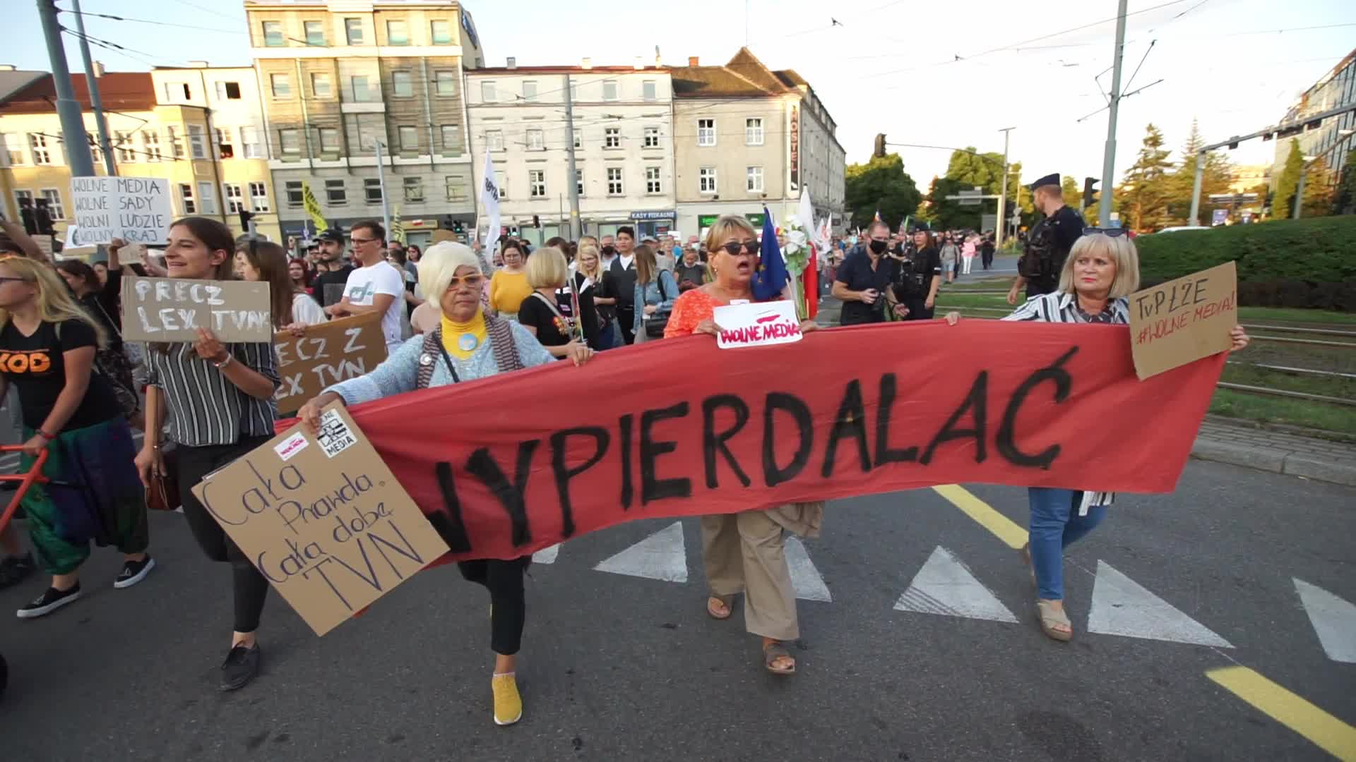 Media Freedom Protest In Gdansk, Poland