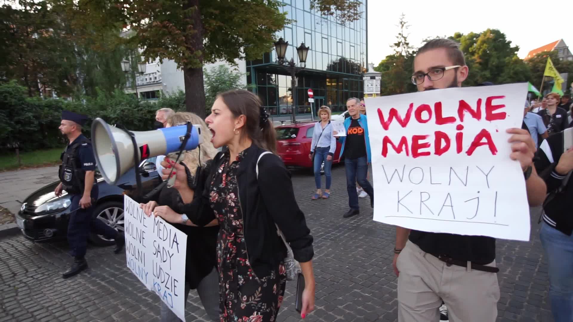 Media Freedom Protest In Gdansk, Poland