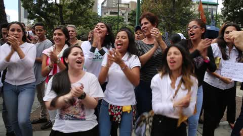 Oppostion Protest Against Maduro in Caracas