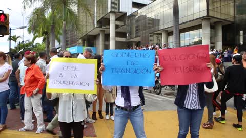 Oppostion Protest Against Maduro in Caracas