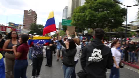 Oppostion Protest Against Maduro in Caracas