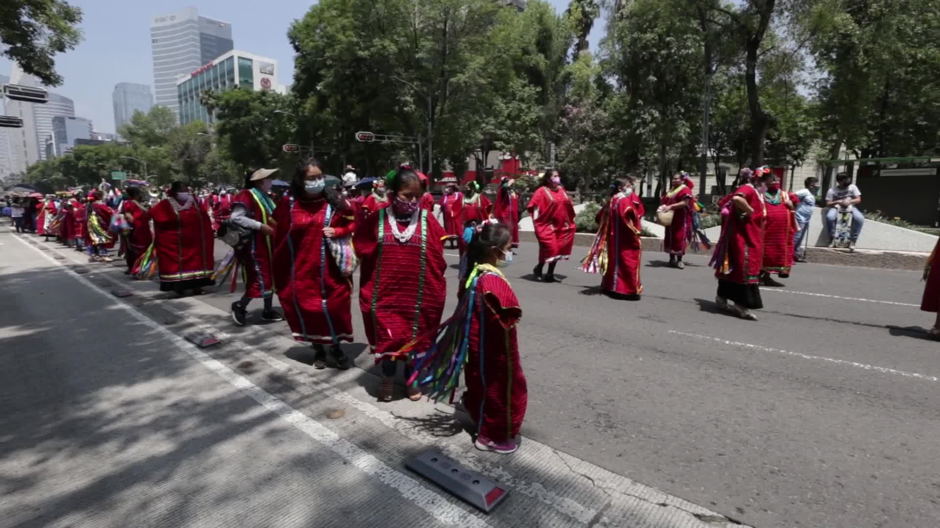 March against discrimination on the International Day of the World's Indigenous Peoples