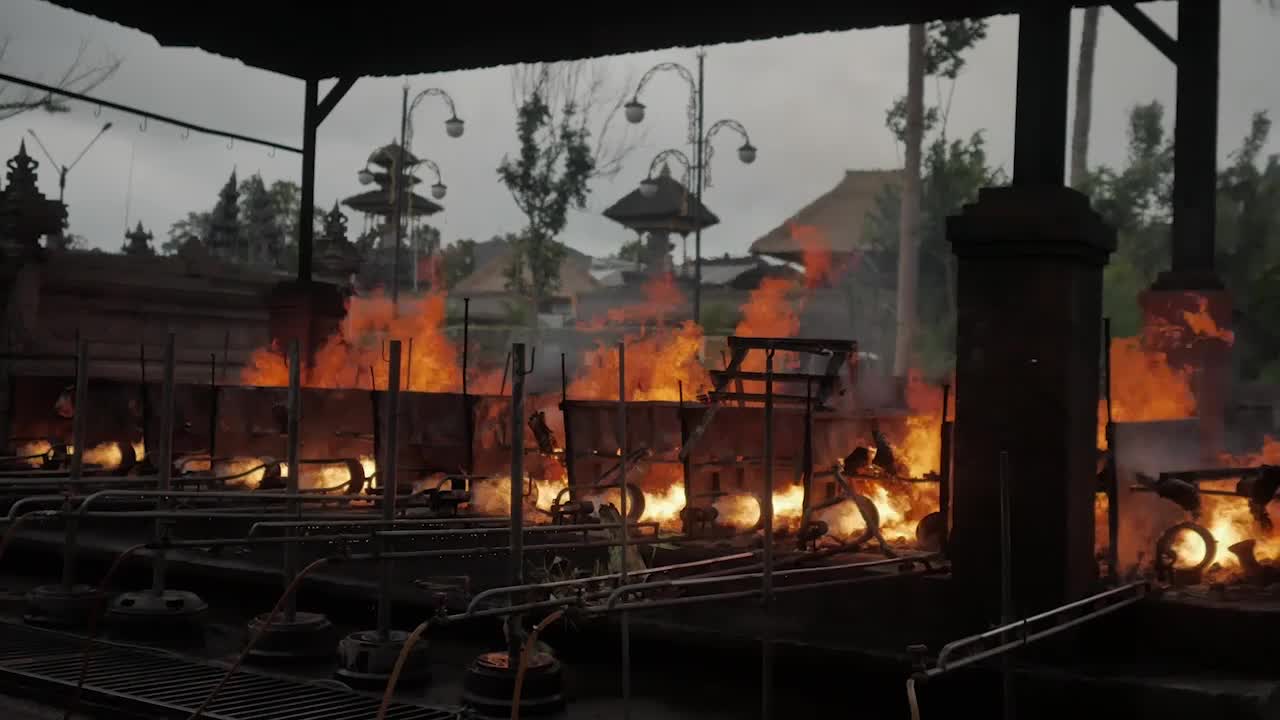Covid-19: Hindu cremation ceremony in Indonesia