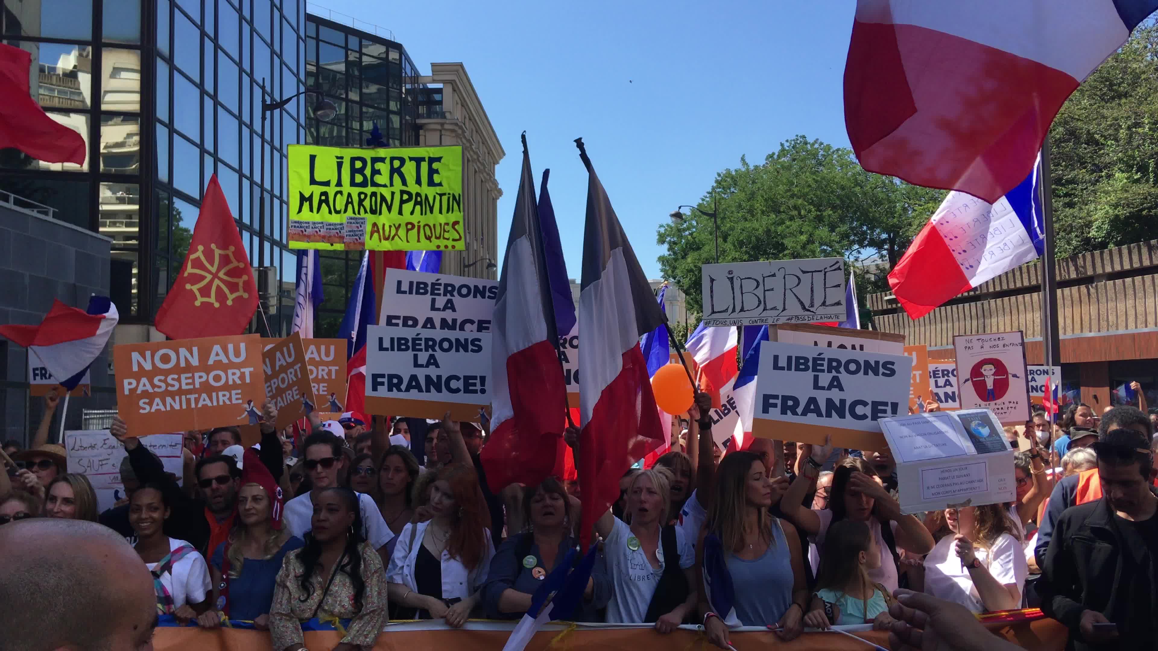Protests Against The Health Pass In Paris