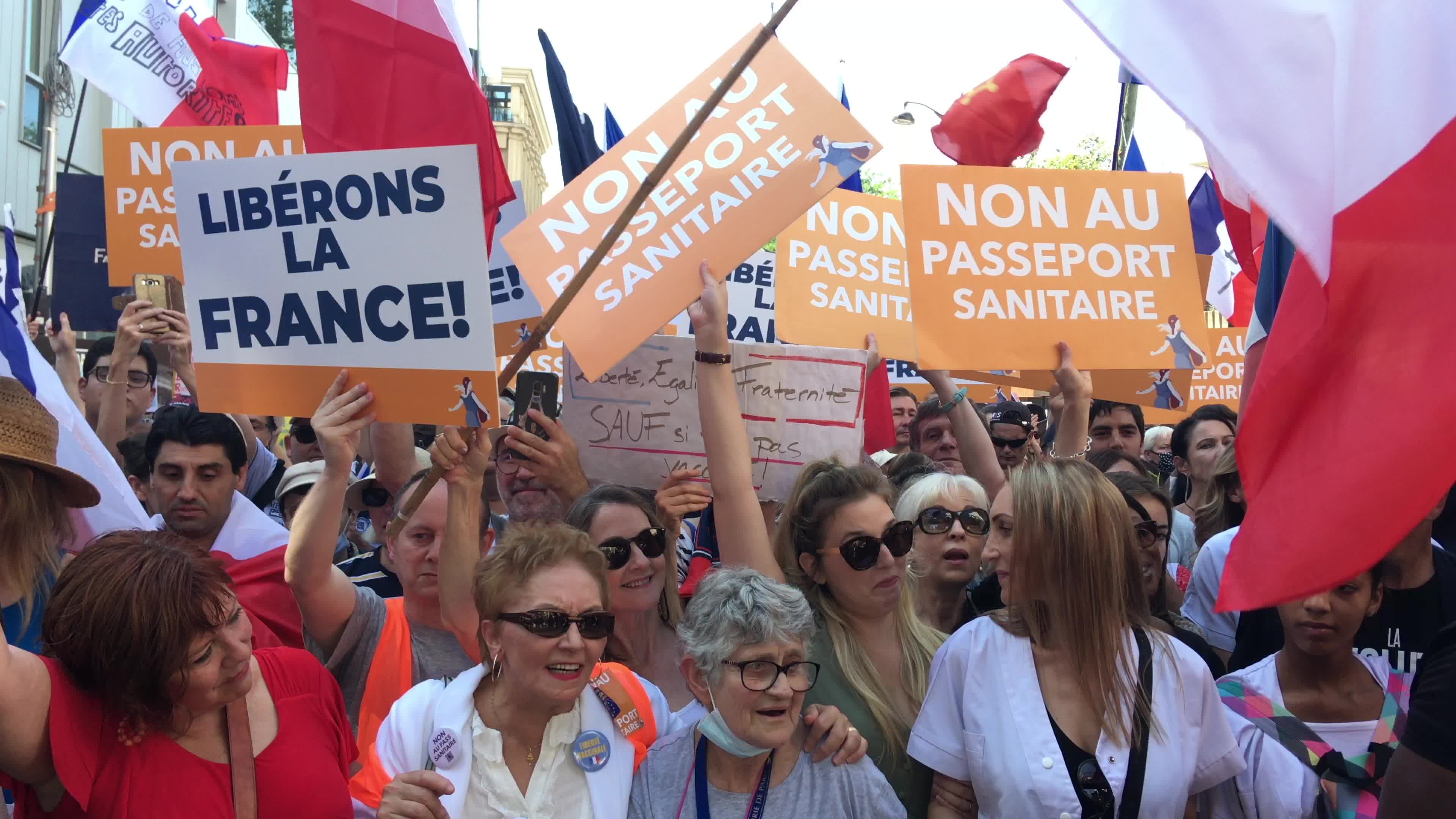 Protests Against The Health Pass In Paris
