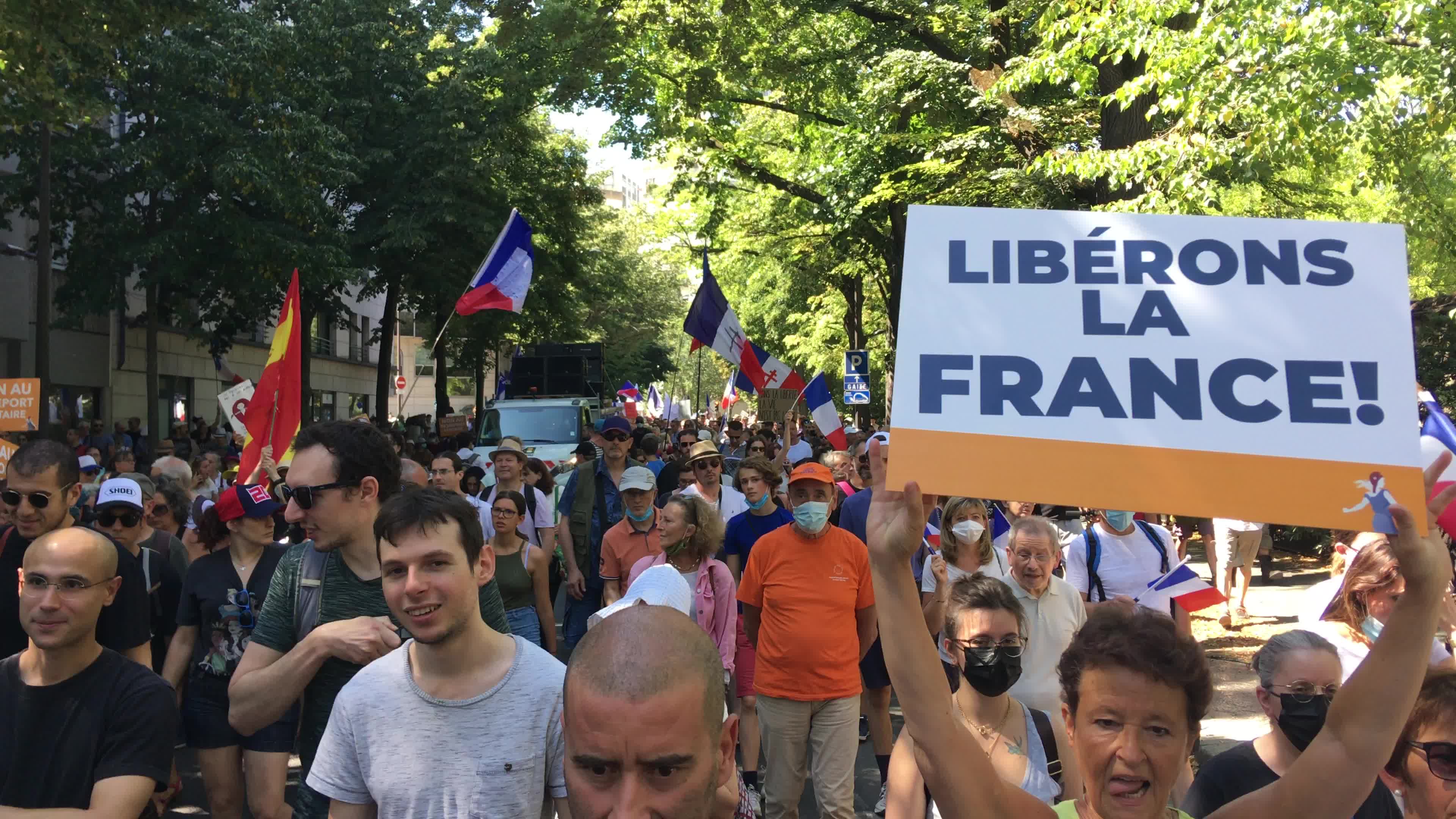 Protests Against The Health Pass In Paris