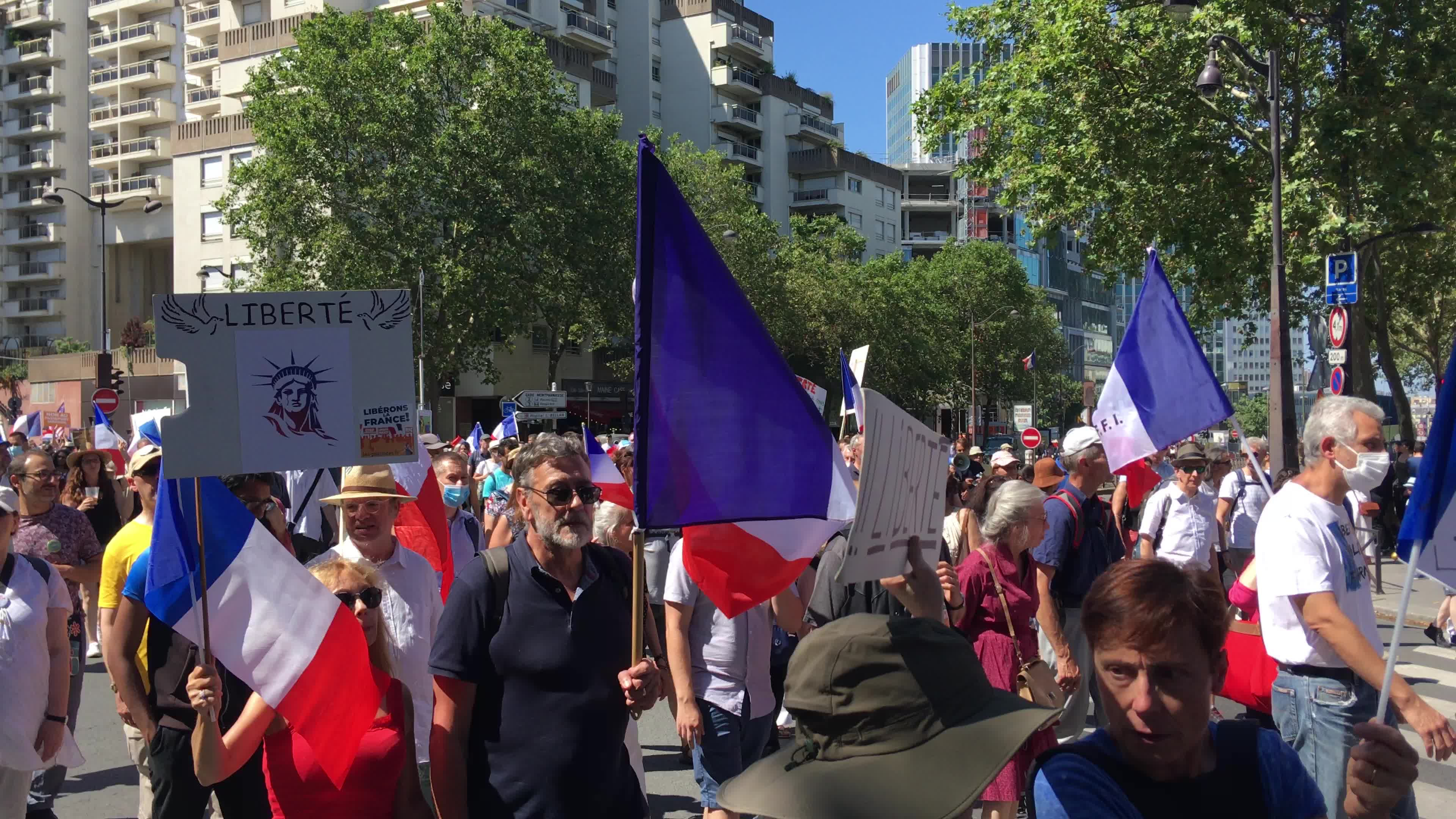 Protests Against The Health Pass In Paris