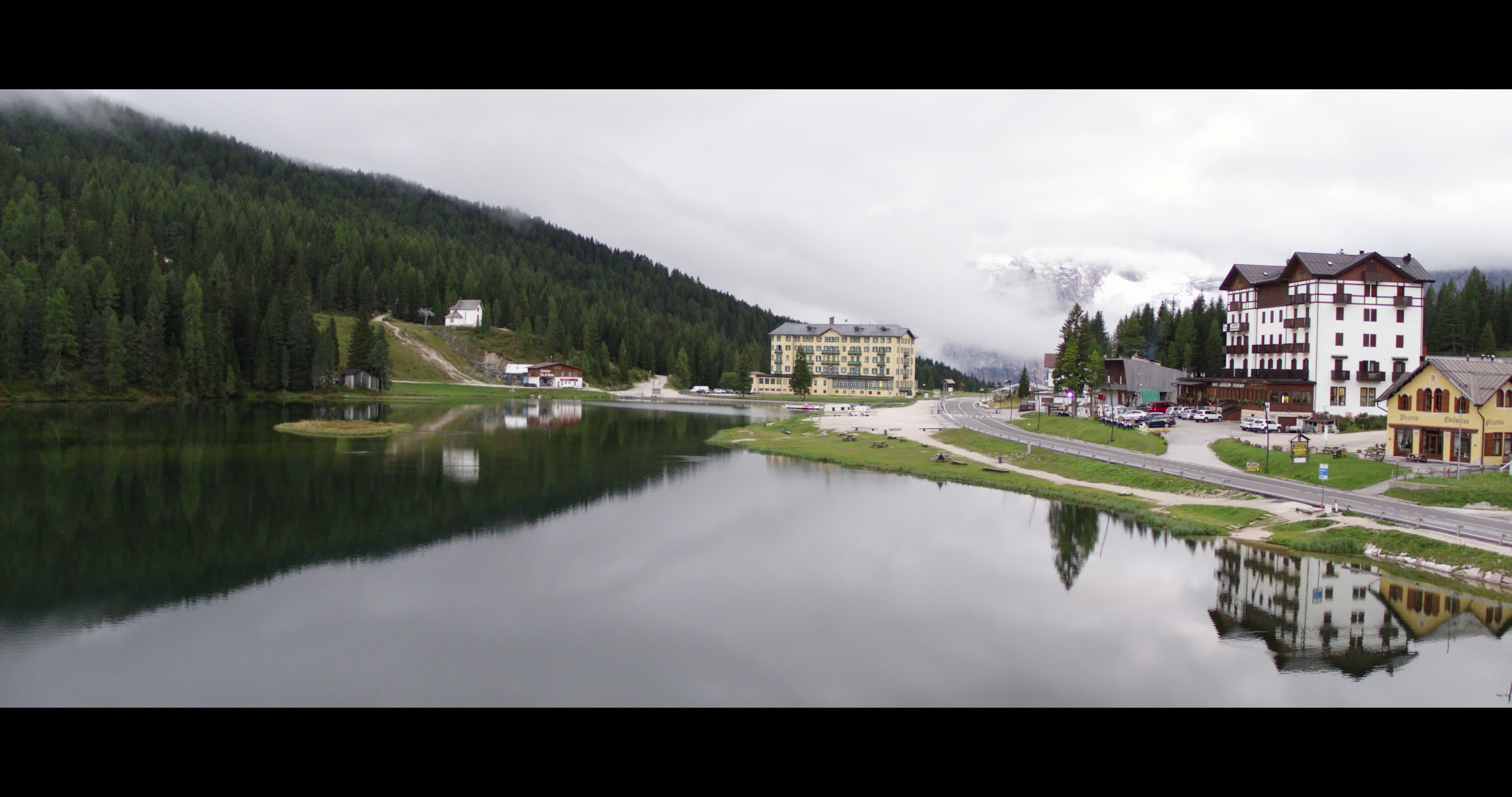 Aerial View Of Misurina Lake