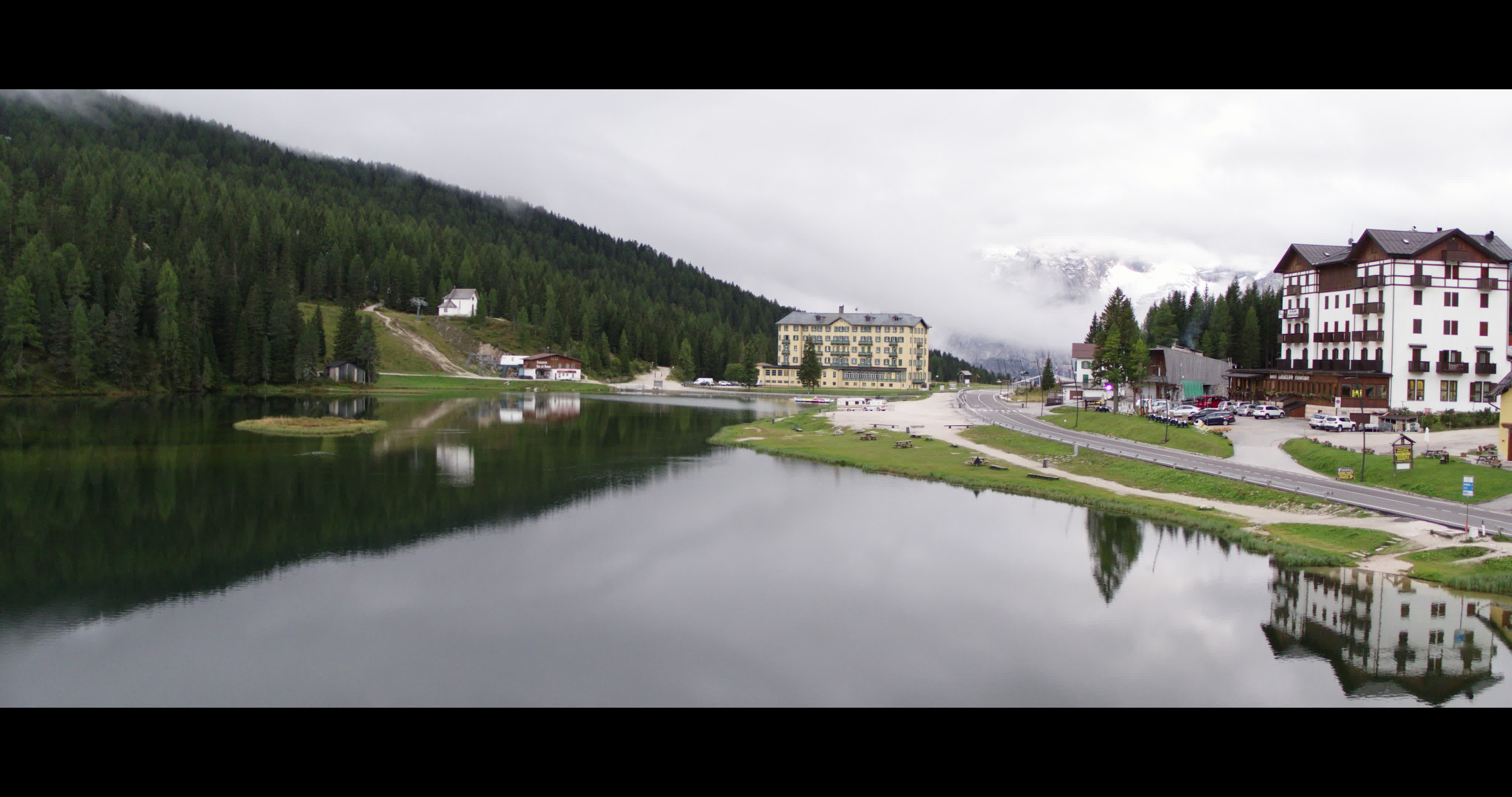Aerial View Of Misurina Lake