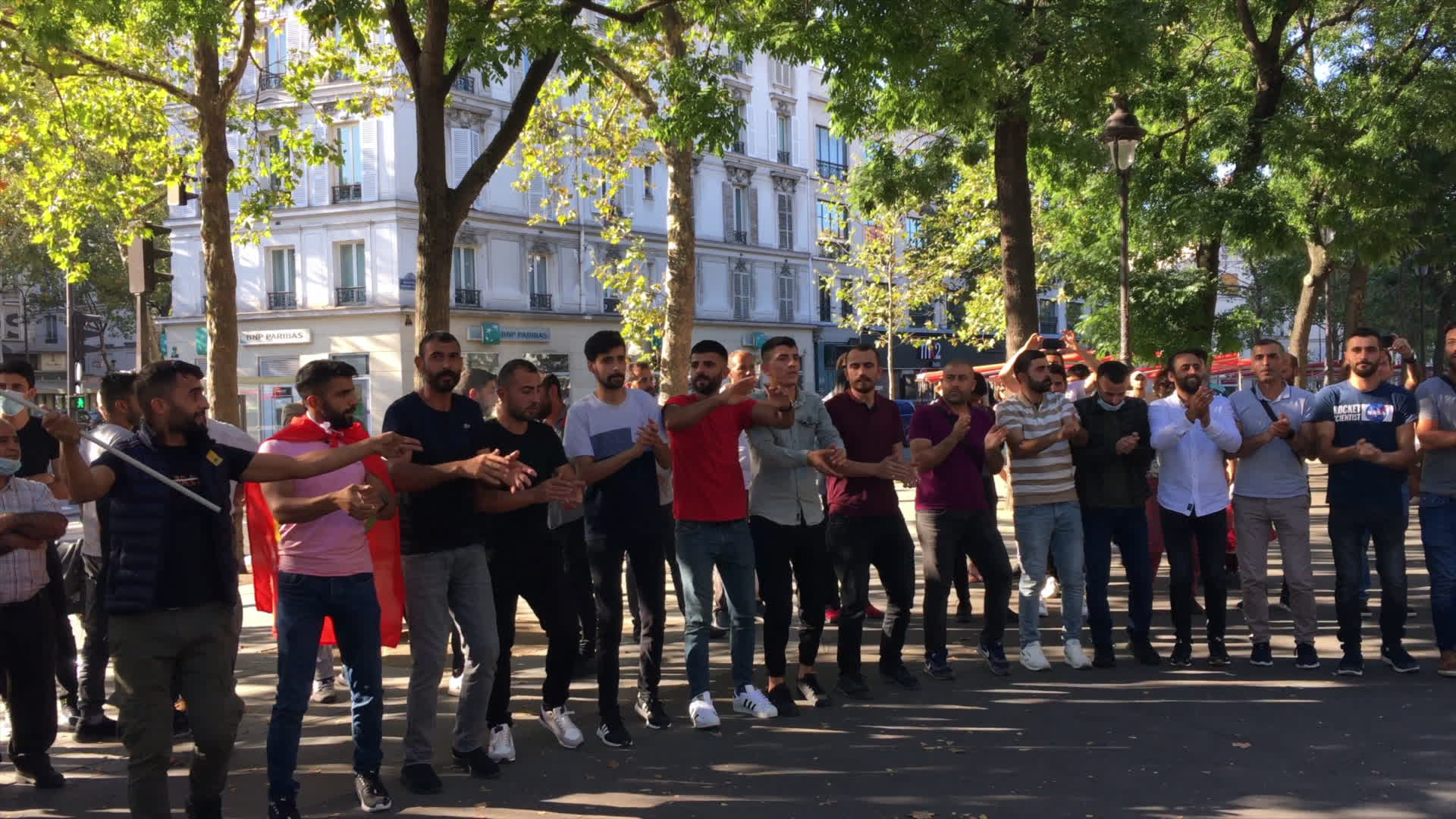 Kurdish rally in Paris