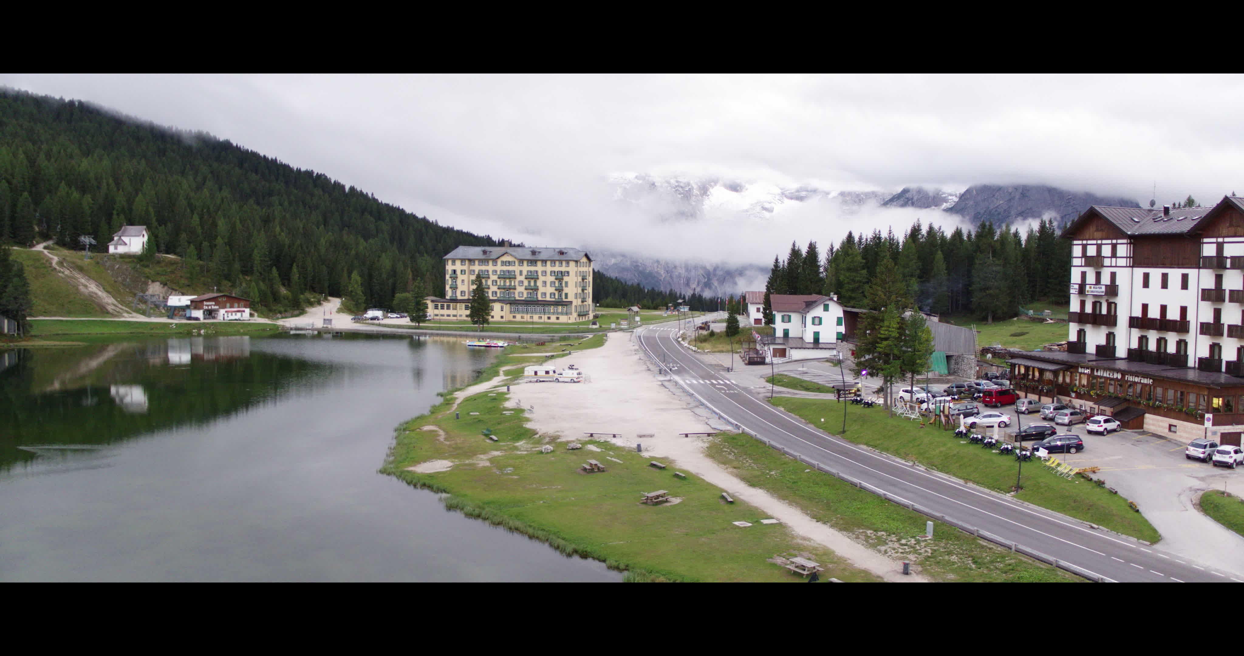 Aerial View Of Misurina Lake