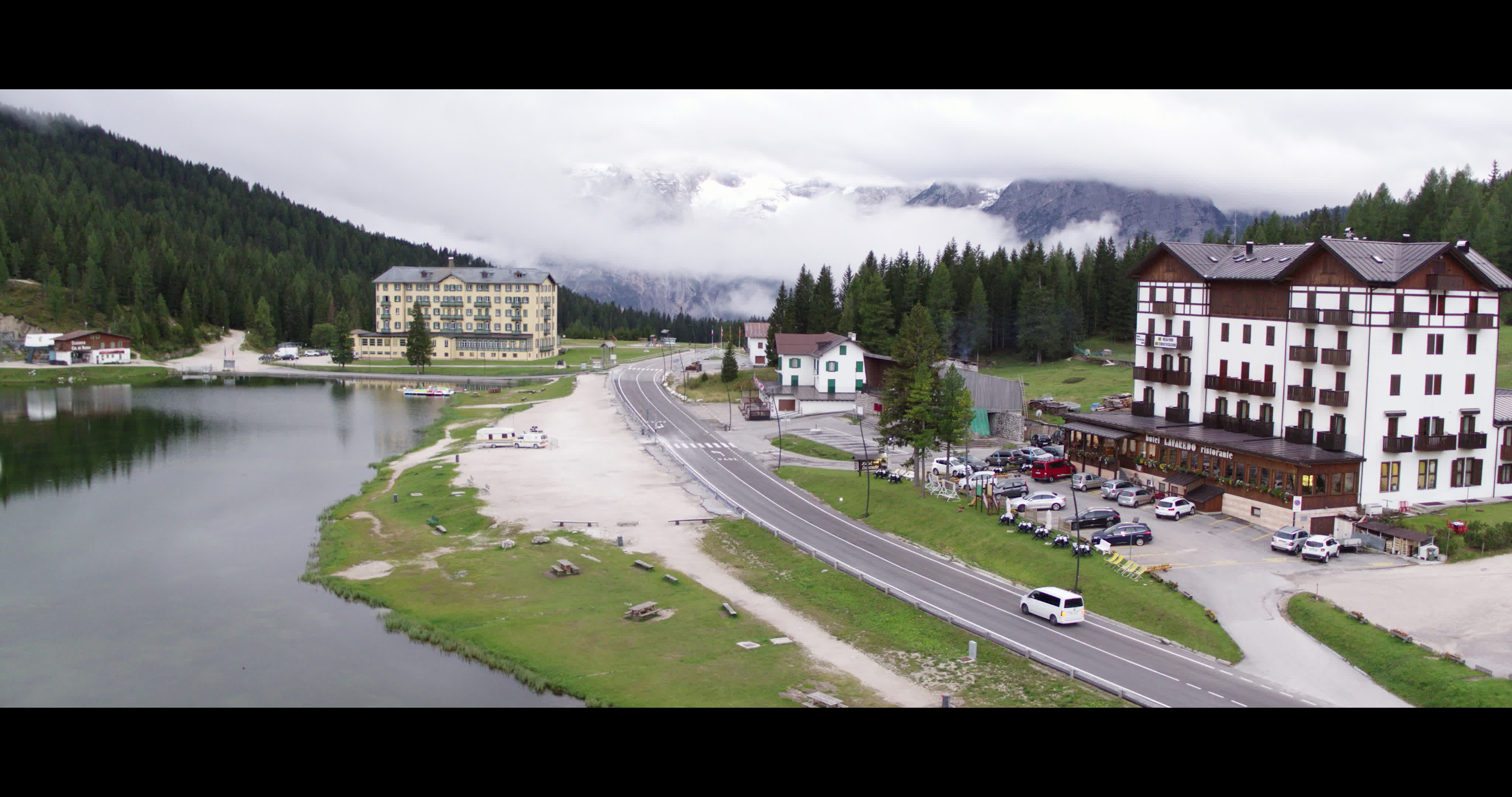 Aerial View Of Misurina Lake