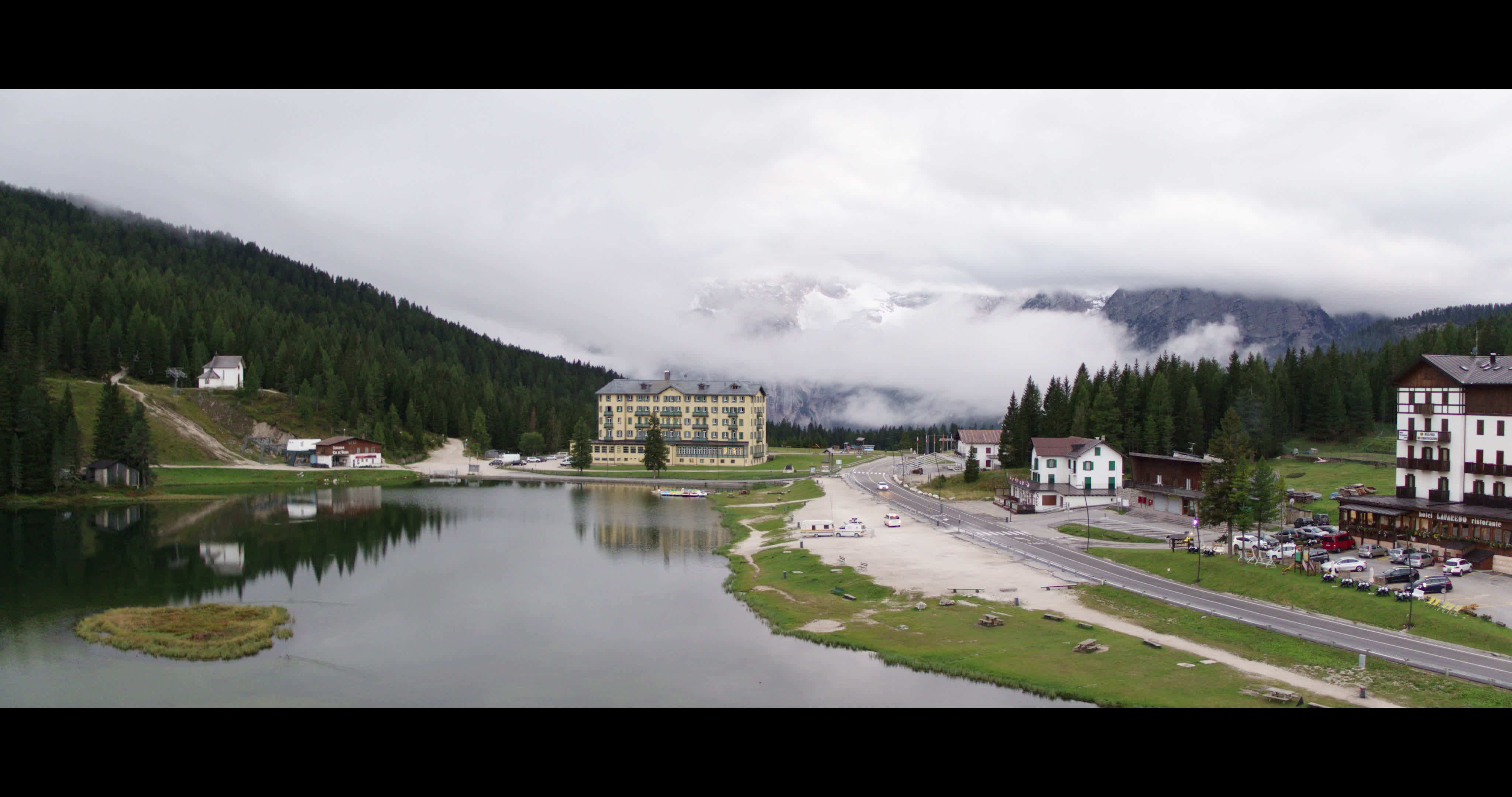 Aerial View Of Misurina Lake