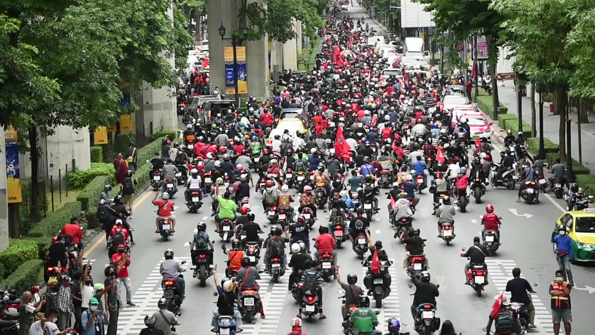 Protest against the government's handling of the COVID-19 pandemic in Bangkok