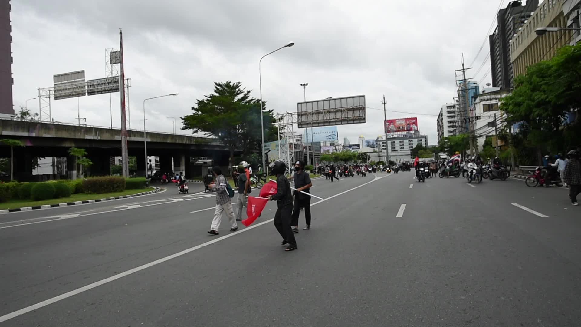 Protest against the government's handling of the COVID-19 pandemic in Bangkok