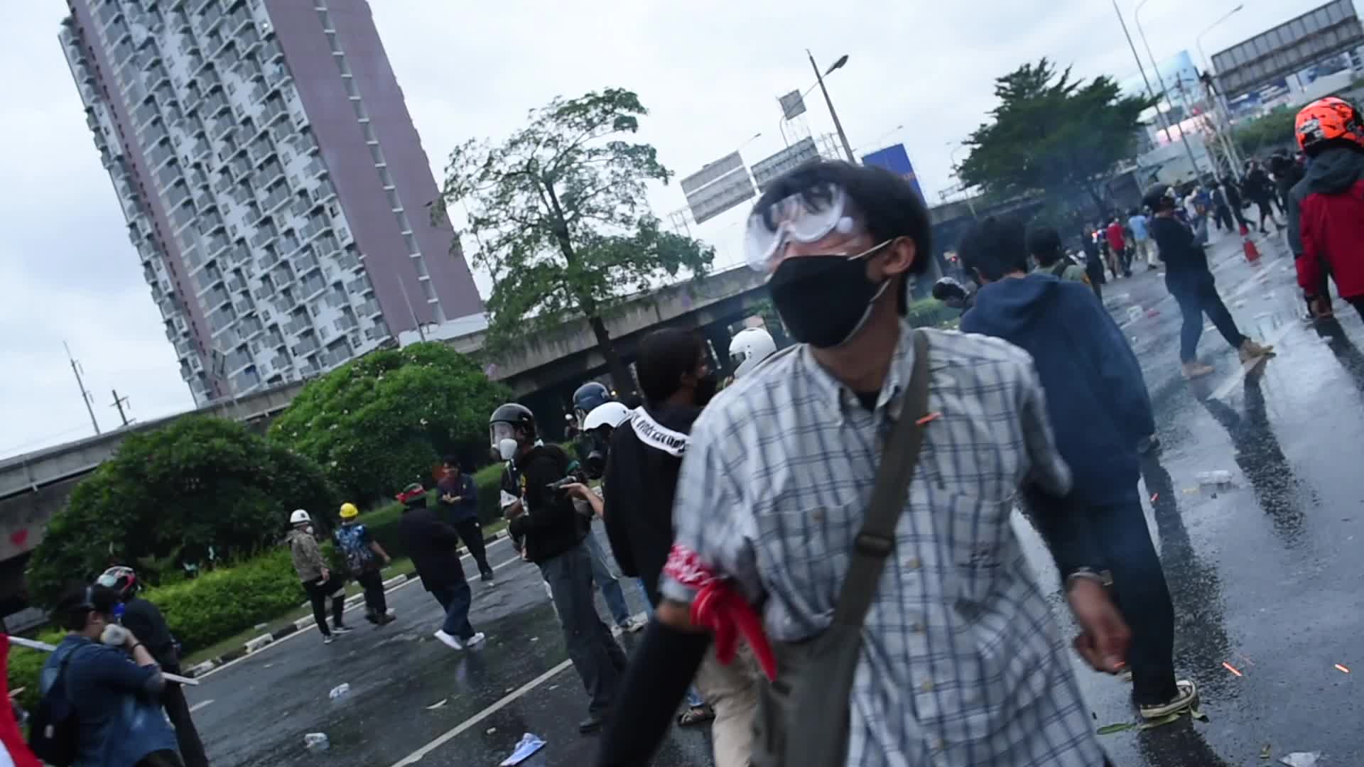 Protest against the government's handling of the COVID-19 pandemic in Bangkok