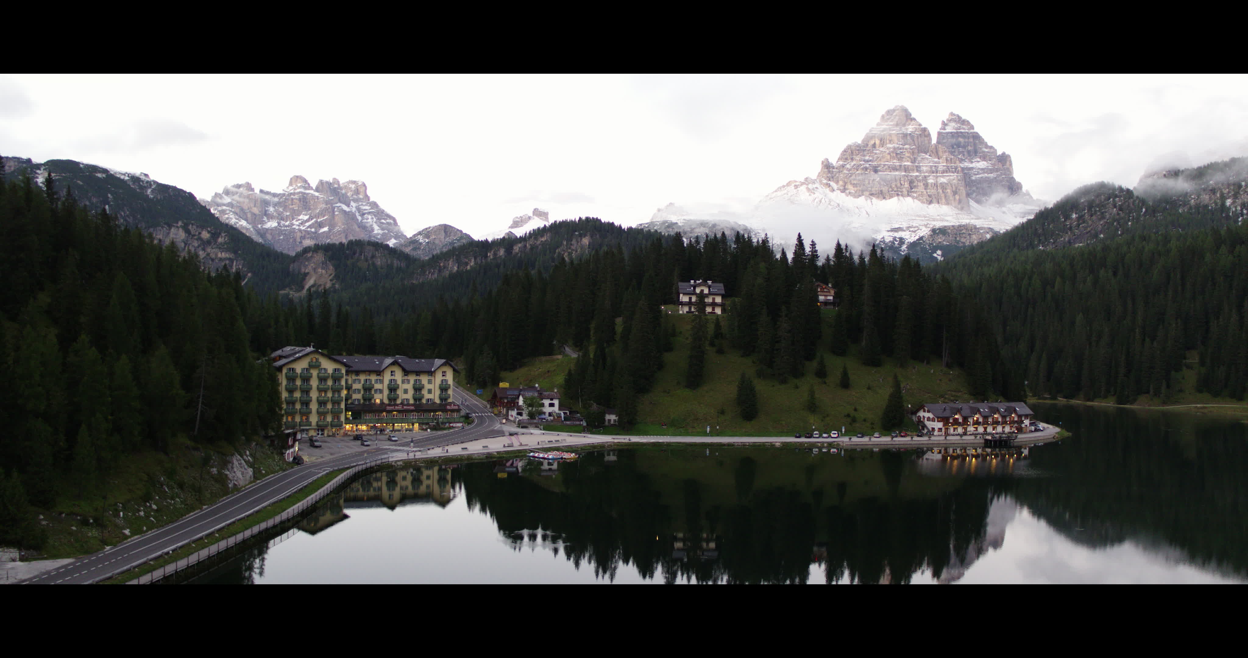 Aerial View Of Misurina Lake