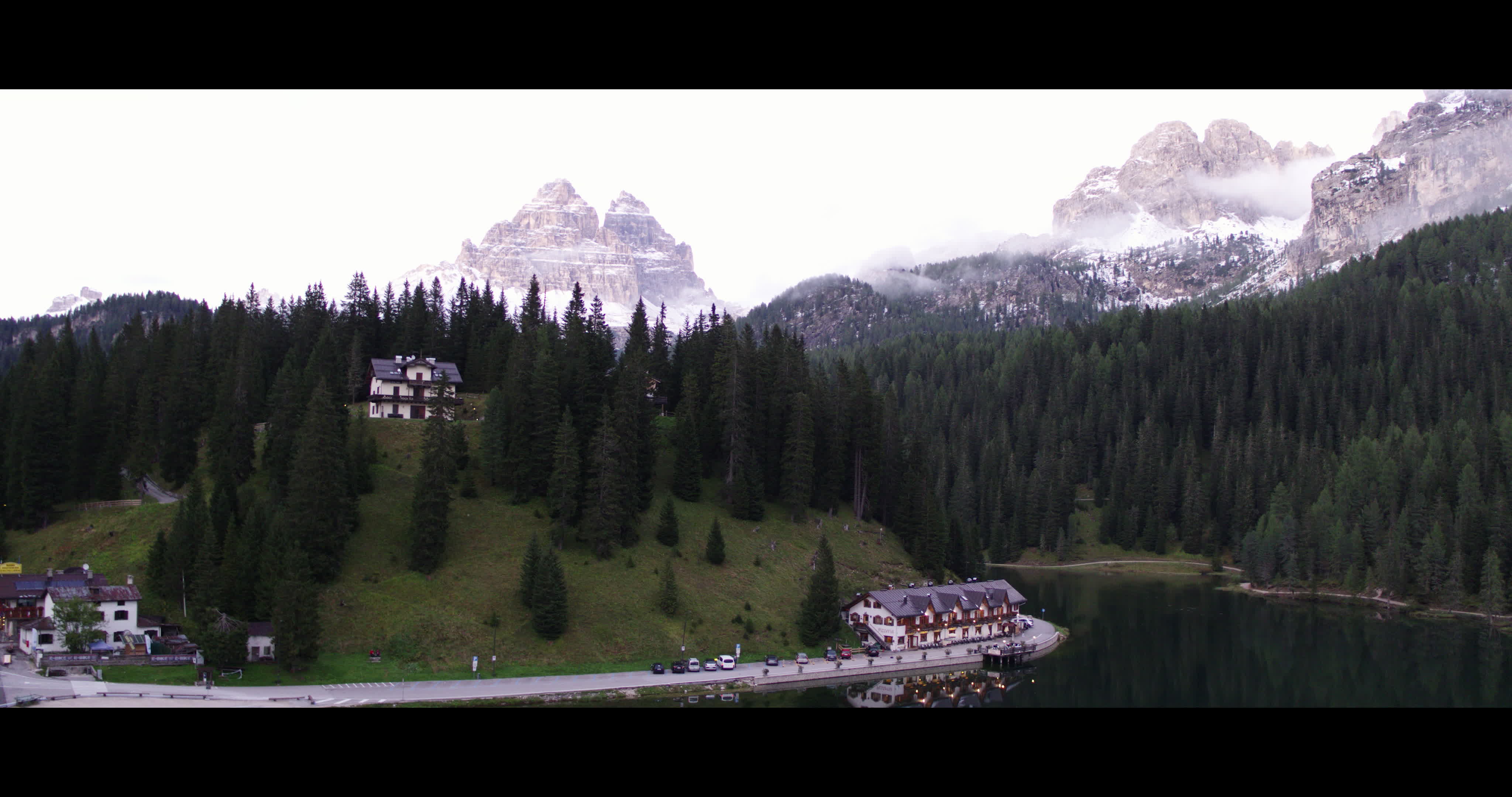 Aerial View Of Misurina Lake