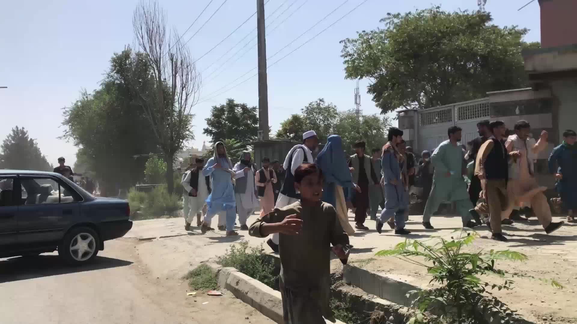 Chaos at Kabul airport as afghans try to leave capital