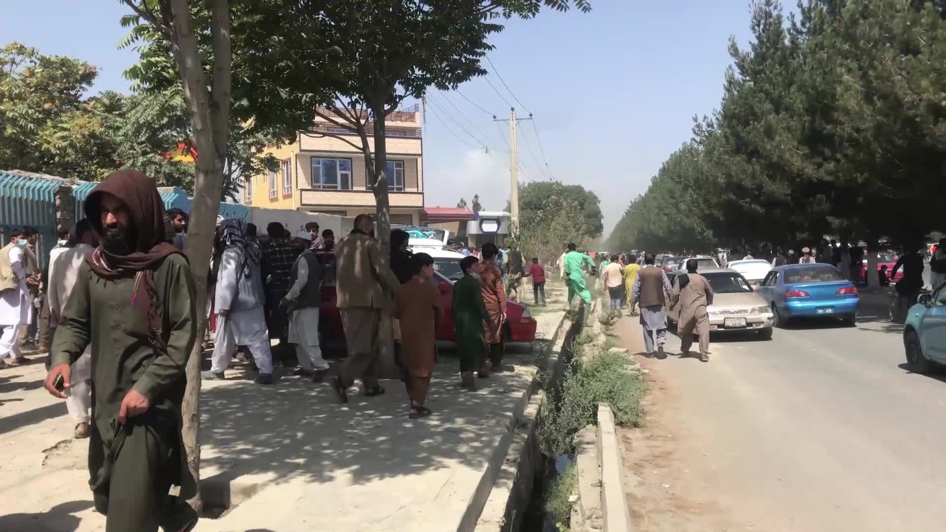 Chaos at Kabul airport as afghans try to leave capital