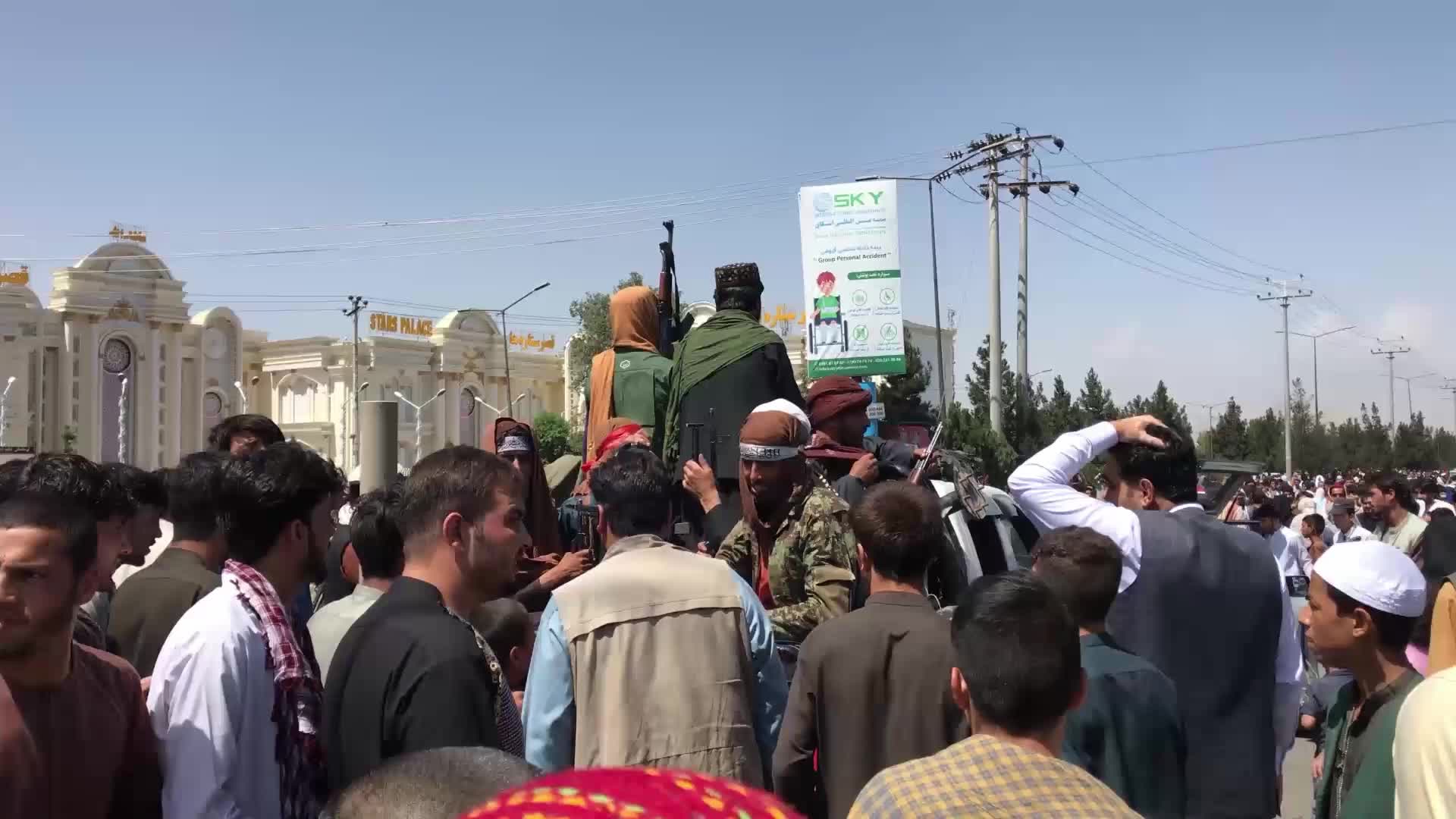 Chaos at Kabul airport as afghans try to leave capital