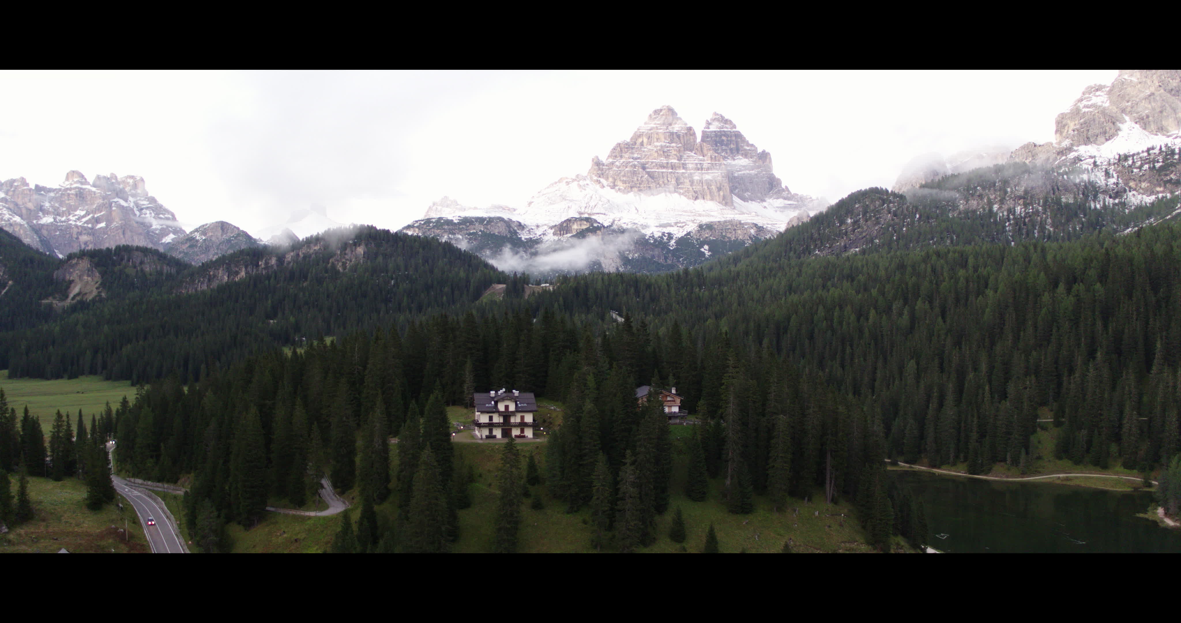 Aerial View Of Misurina Lake