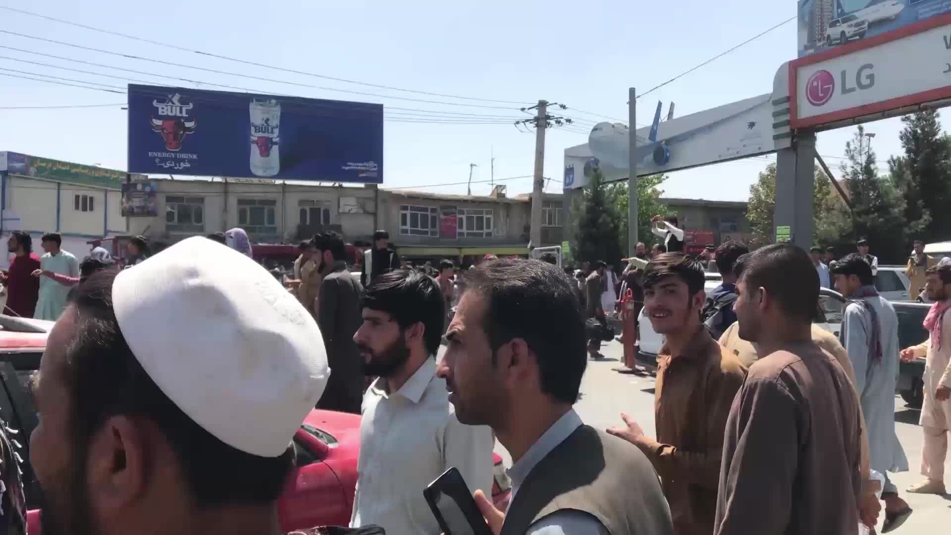 Chaos at Kabul airport as afghans try to leave capital