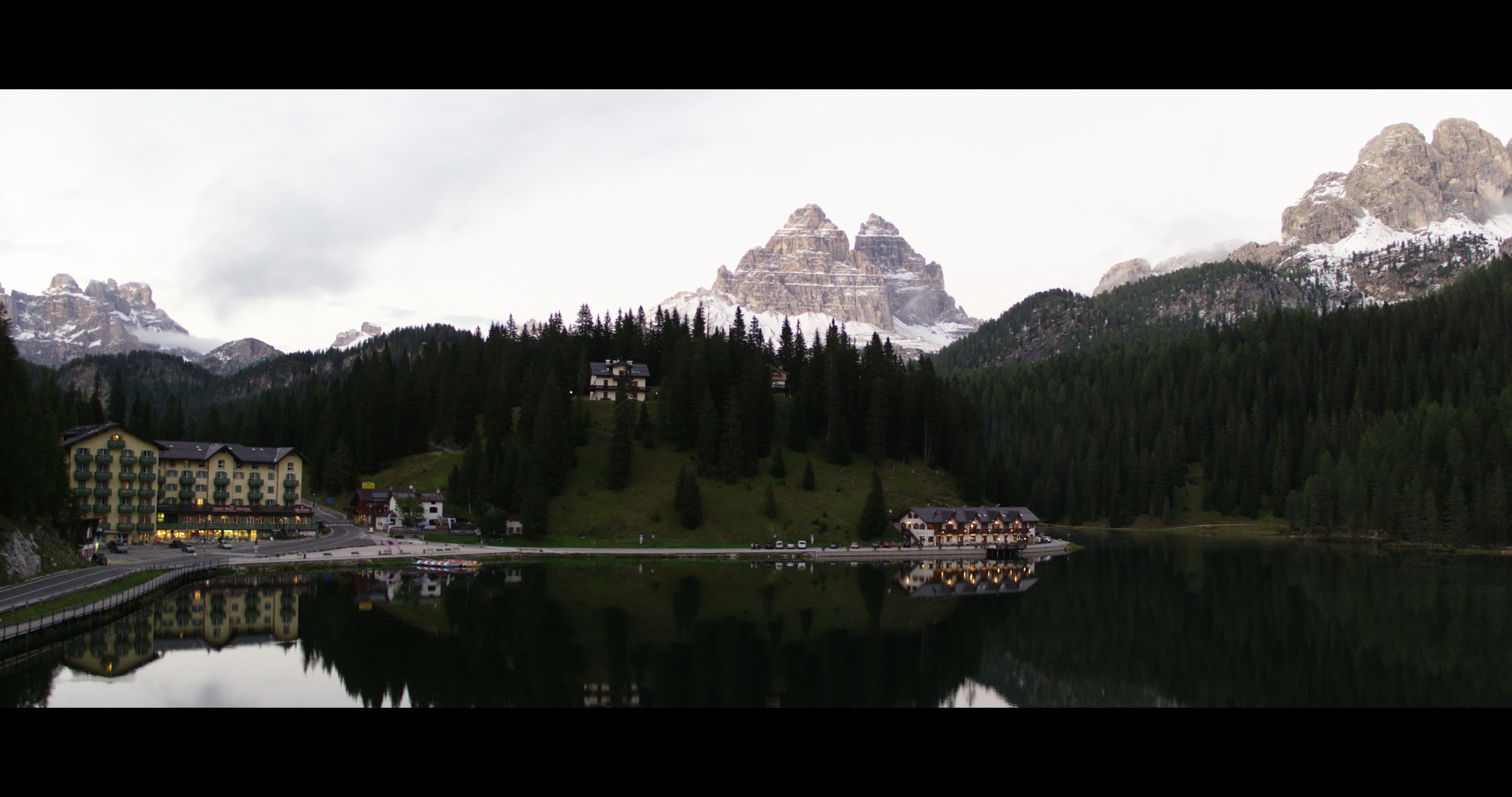 Aerial View Of Misurina Lake
