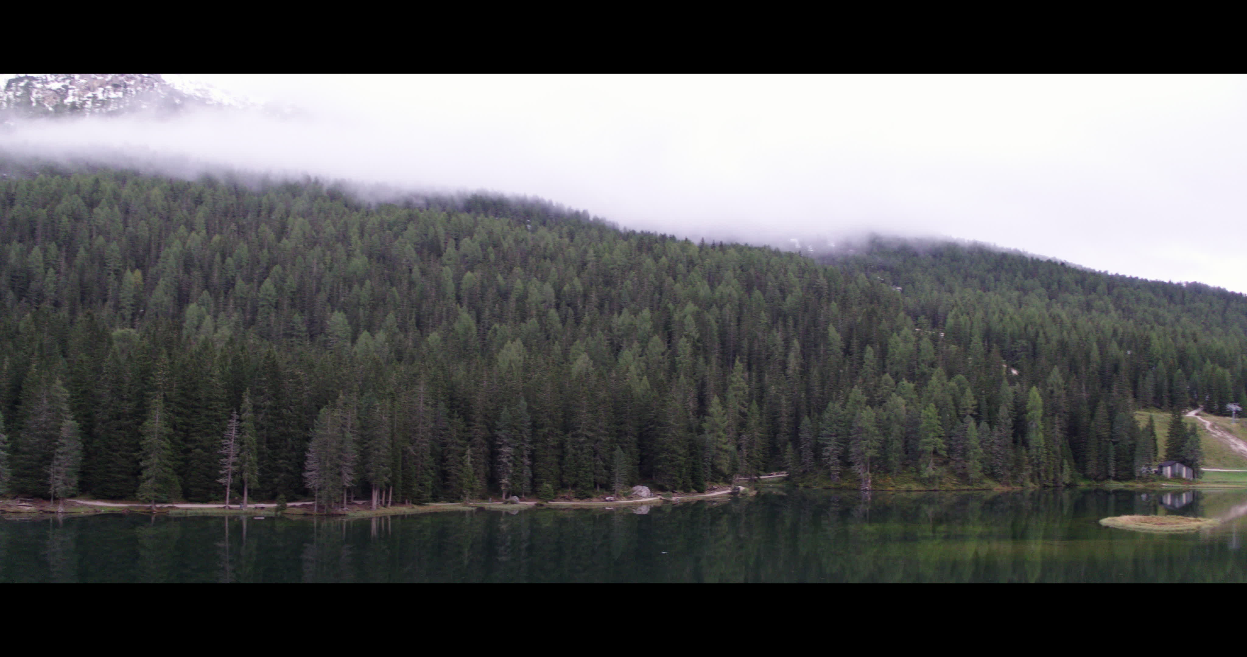 Aerial View Of Misurina Lake
