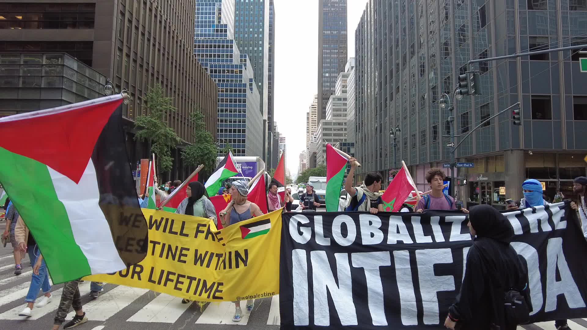 Rally For A Free Palestine In New York City