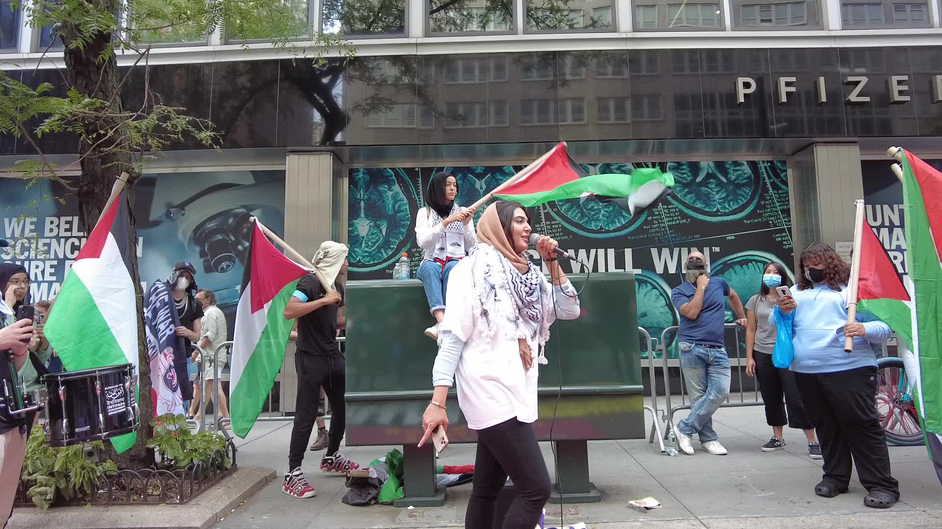 Rally For A Free Palestine In New York City