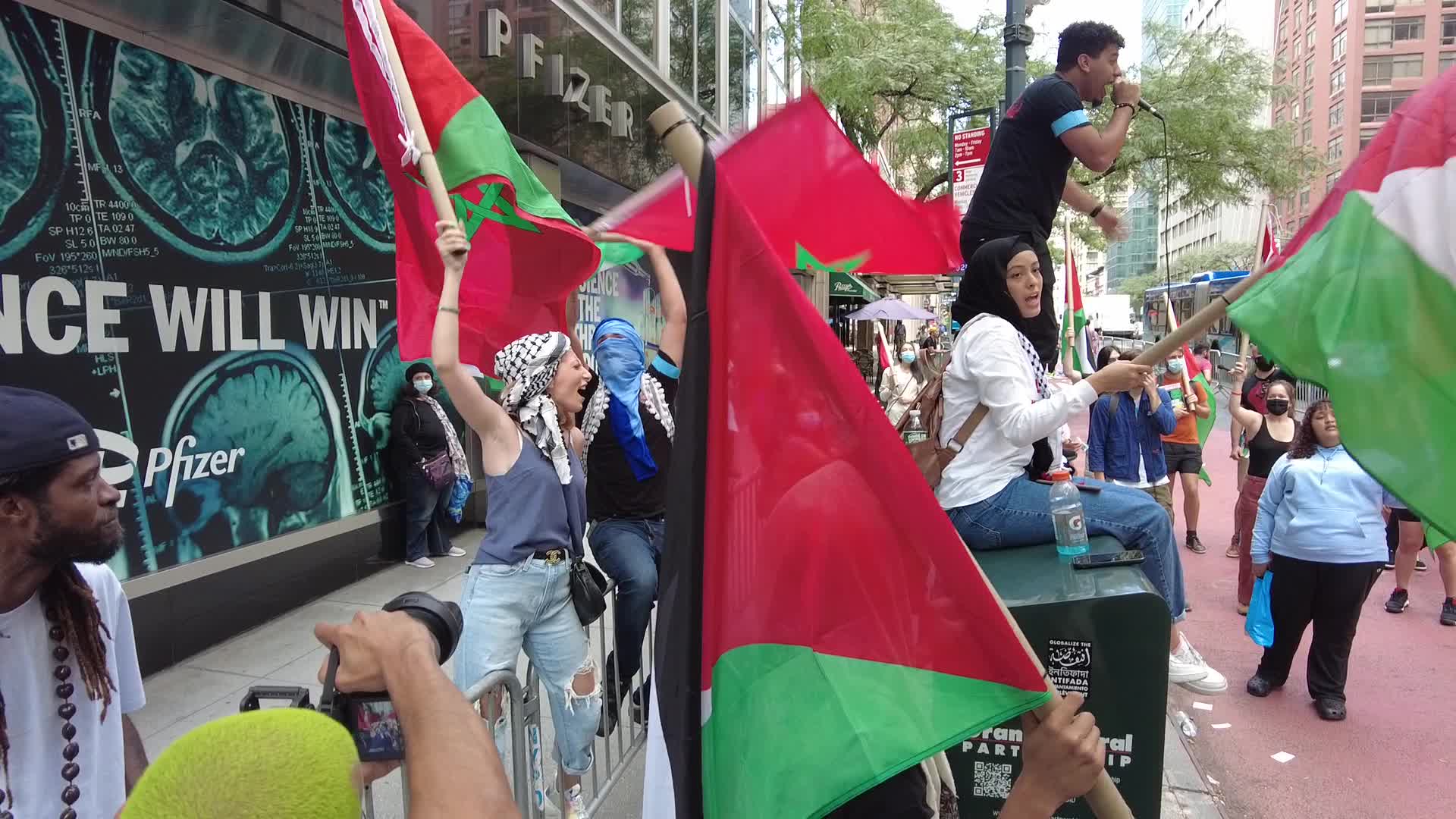 Rally For A Free Palestine In New York City