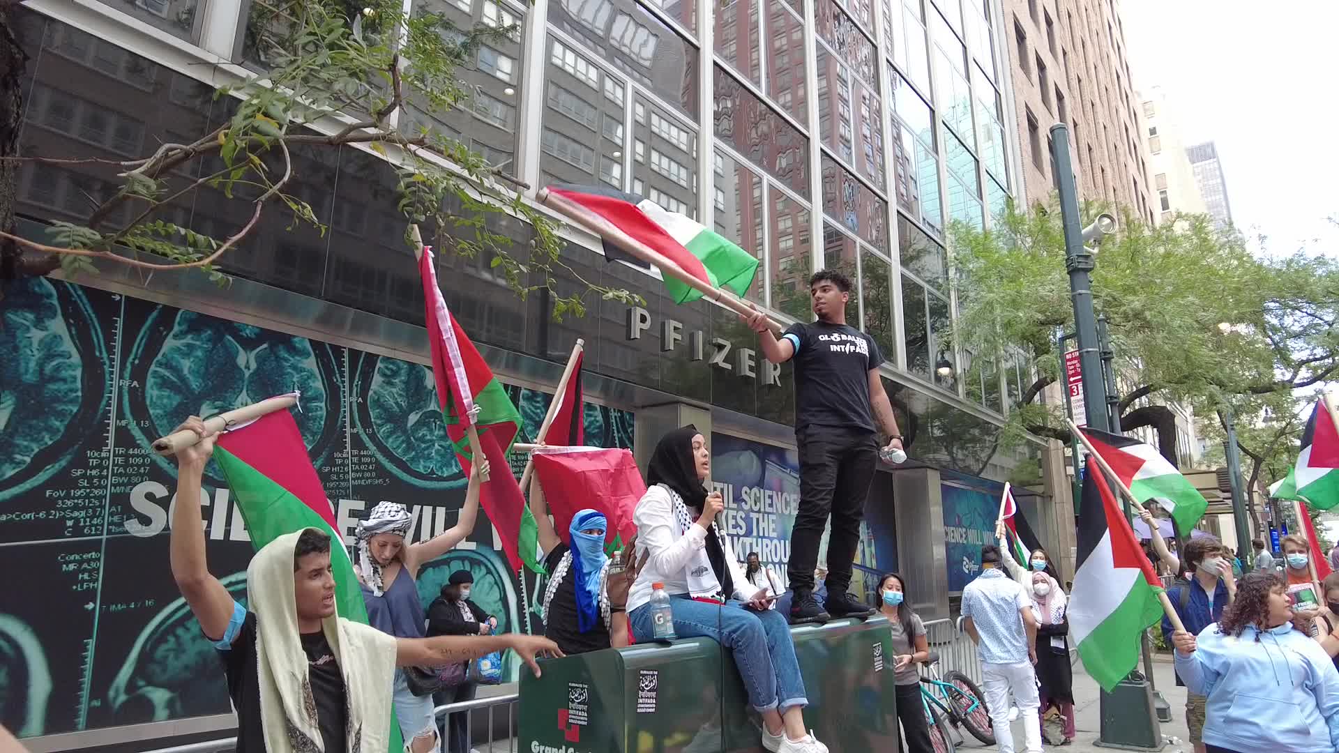 Rally For A Free Palestine In New York City