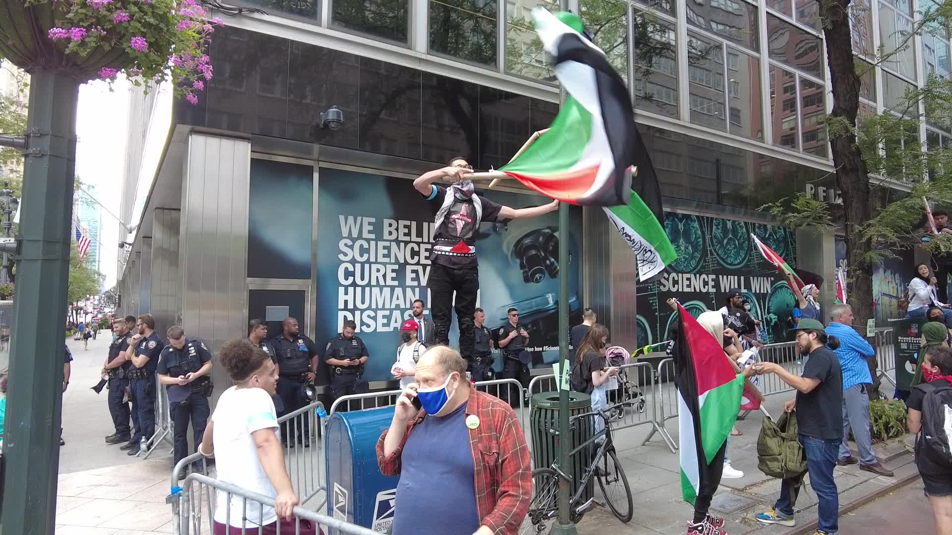 Rally For A Free Palestine In New York City