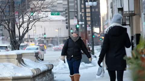 Extreme cold weather in Chicago