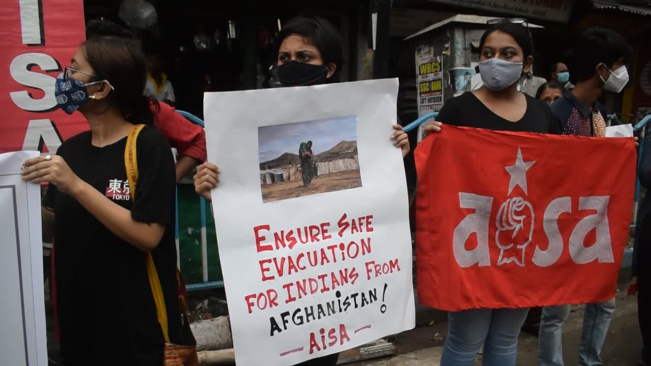 Demonstration in solidarity with Afghan