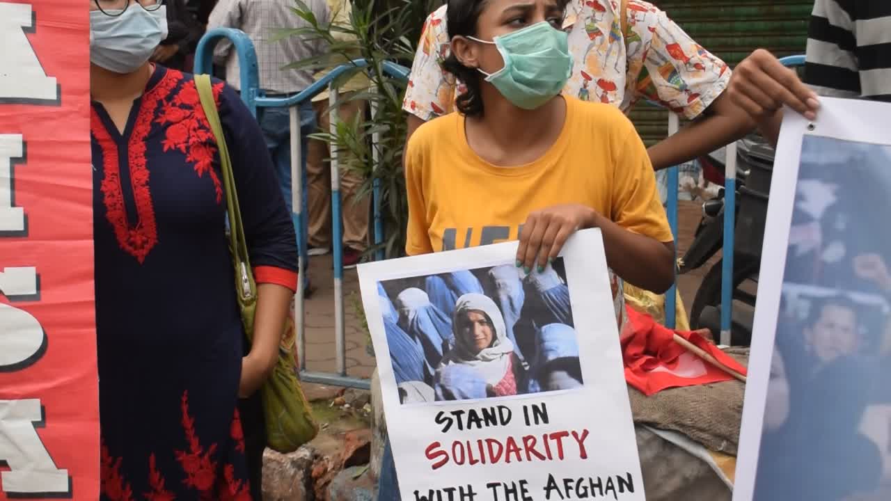 Demonstration in solidarity with Afghan
