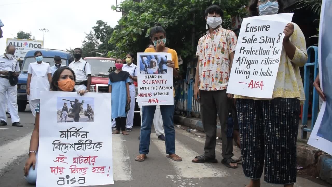 Demonstration in solidarity with Afghan