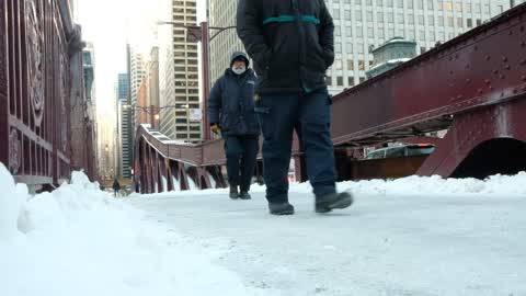 Extreme cold weather in Chicago