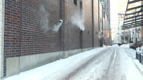 Extreme cold weather in Chicago