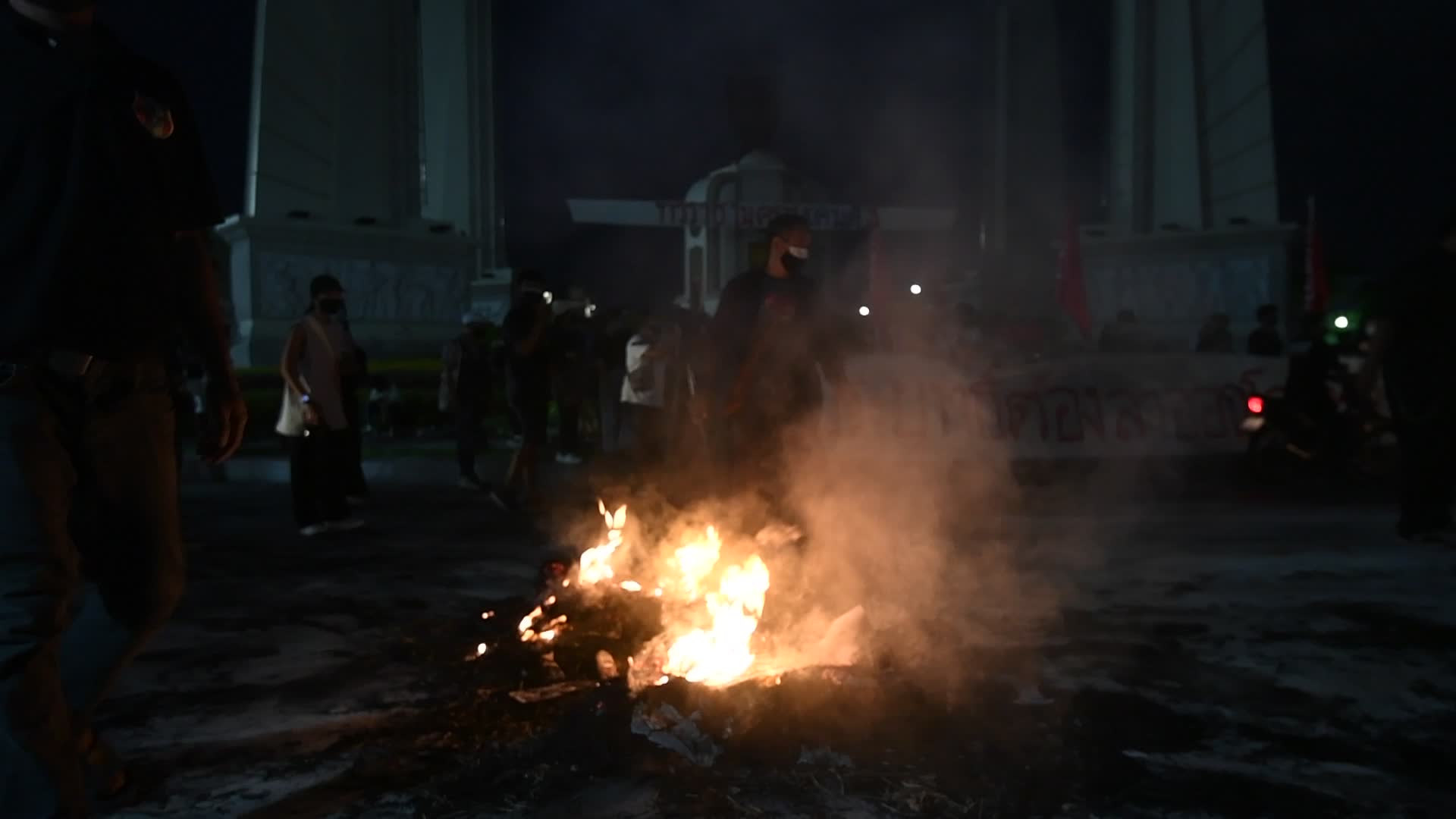 Protest over the government's handling of the COVID-19 pandemic, in Bangkok